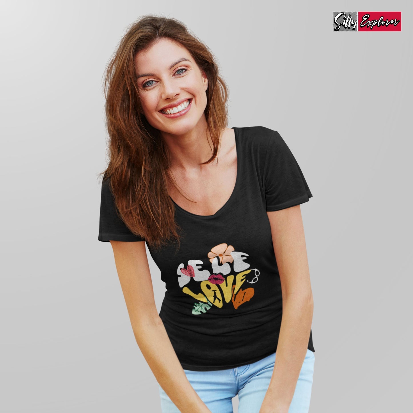 SillyExplorer_Classic_Crewneck_T-Shirt__Black_Self_Love