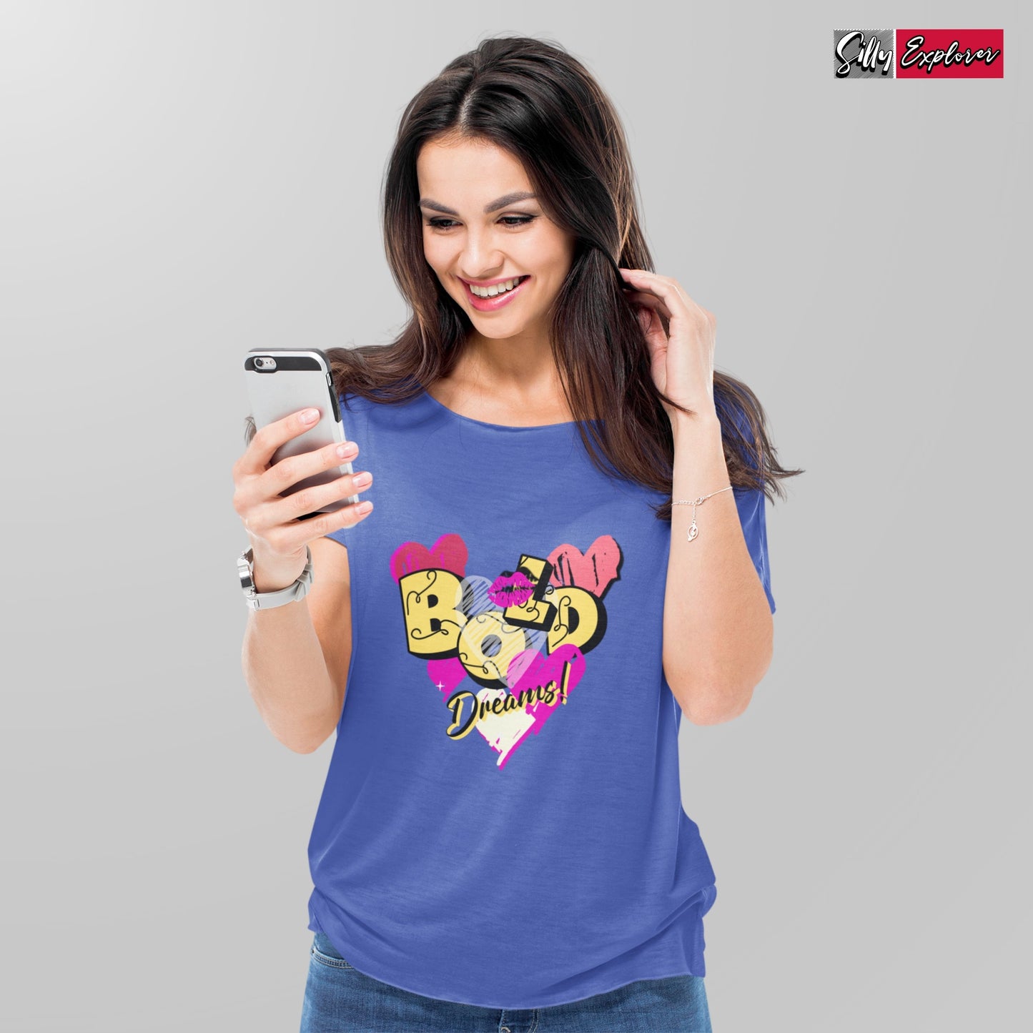 SillyExplorer_Classic_Crewneck_T-Shirt__Royal_Blue_Bold_Dreams