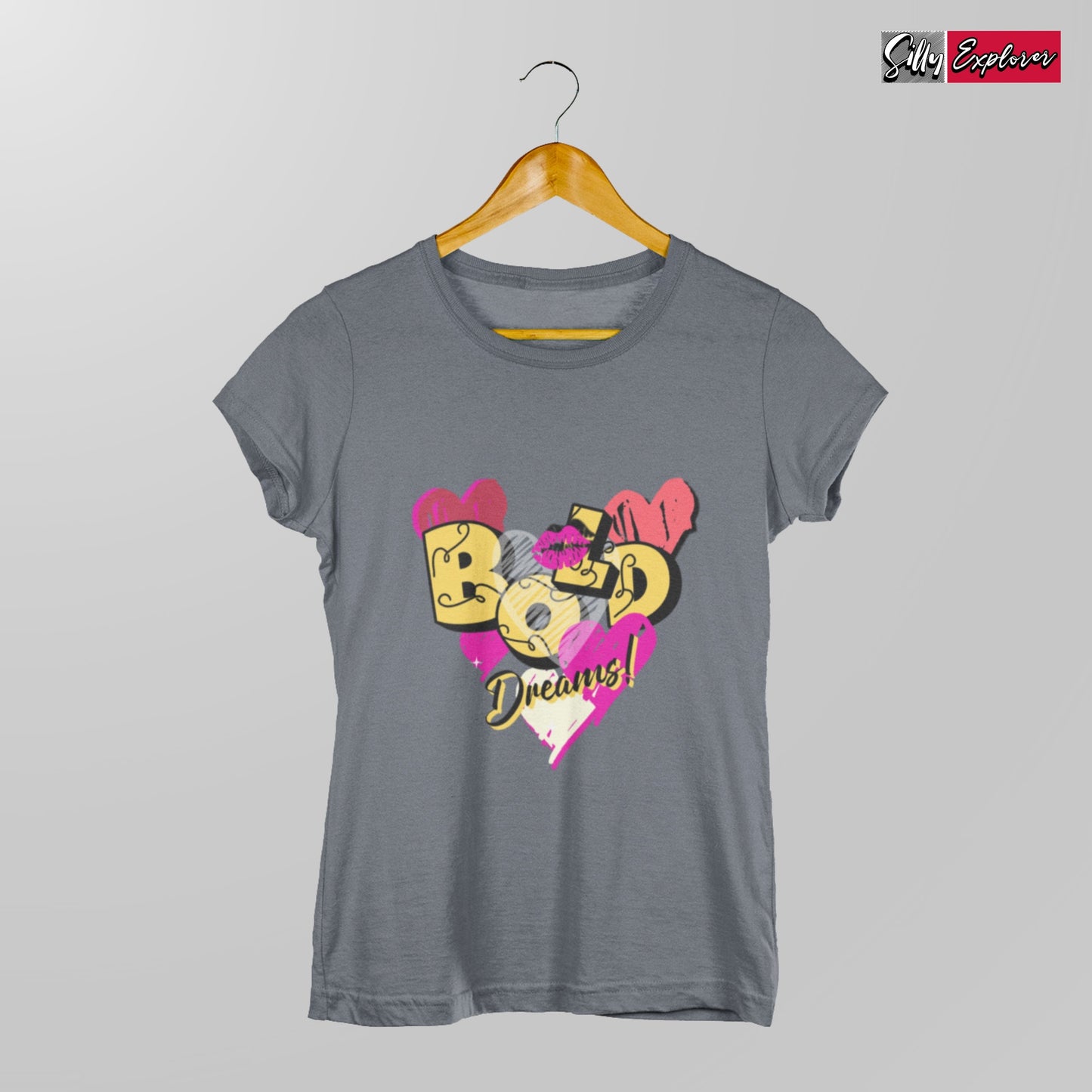 SillyExplorer_Classic_Crewneck_T-Shirt__Charcoal_Bold_Dreams