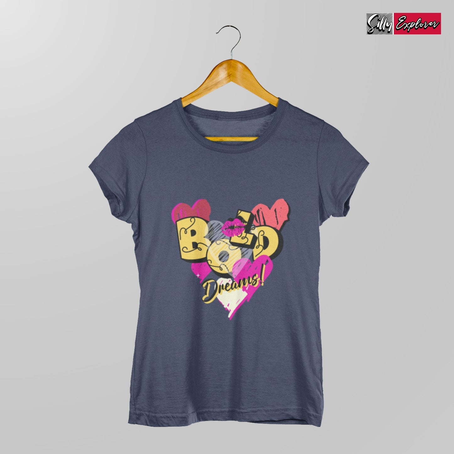SillyExplorer_Classic_Crewneck_T-Shirt__Navy_Bold_Dreams
