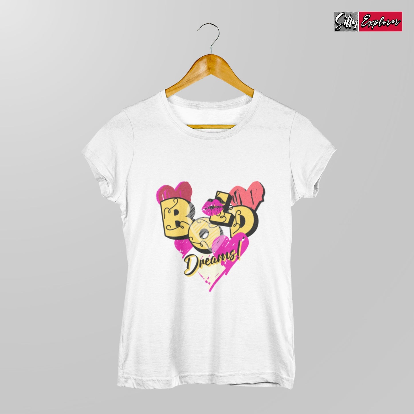 SillyExplorer_Classic_Crewneck_T-Shirt__White_Bold_Dreams