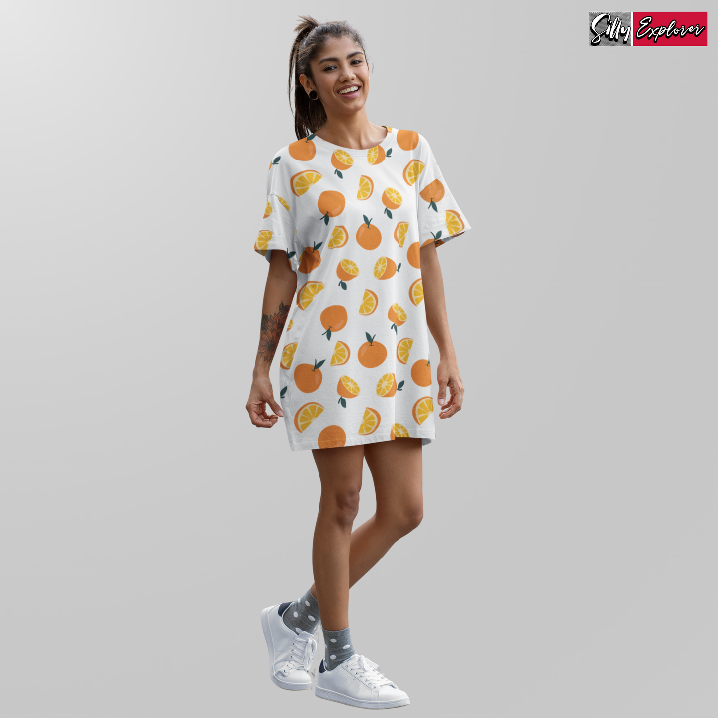 Orange Glow Night Dress