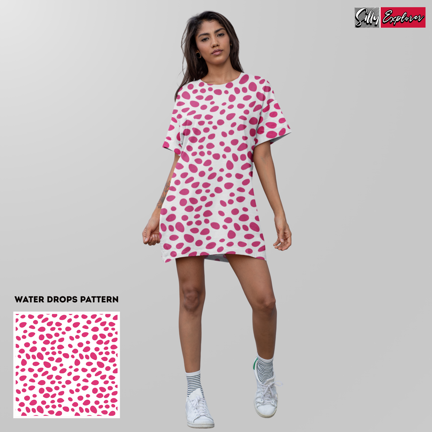 Rosy Drizzle Night Dress