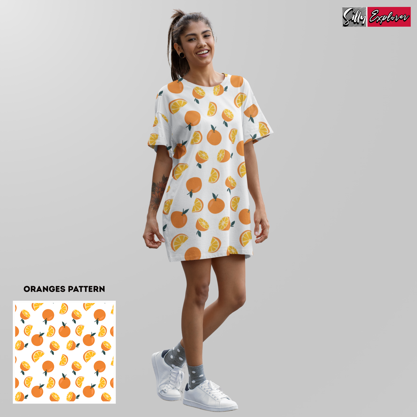 Orange Glow Night Dress