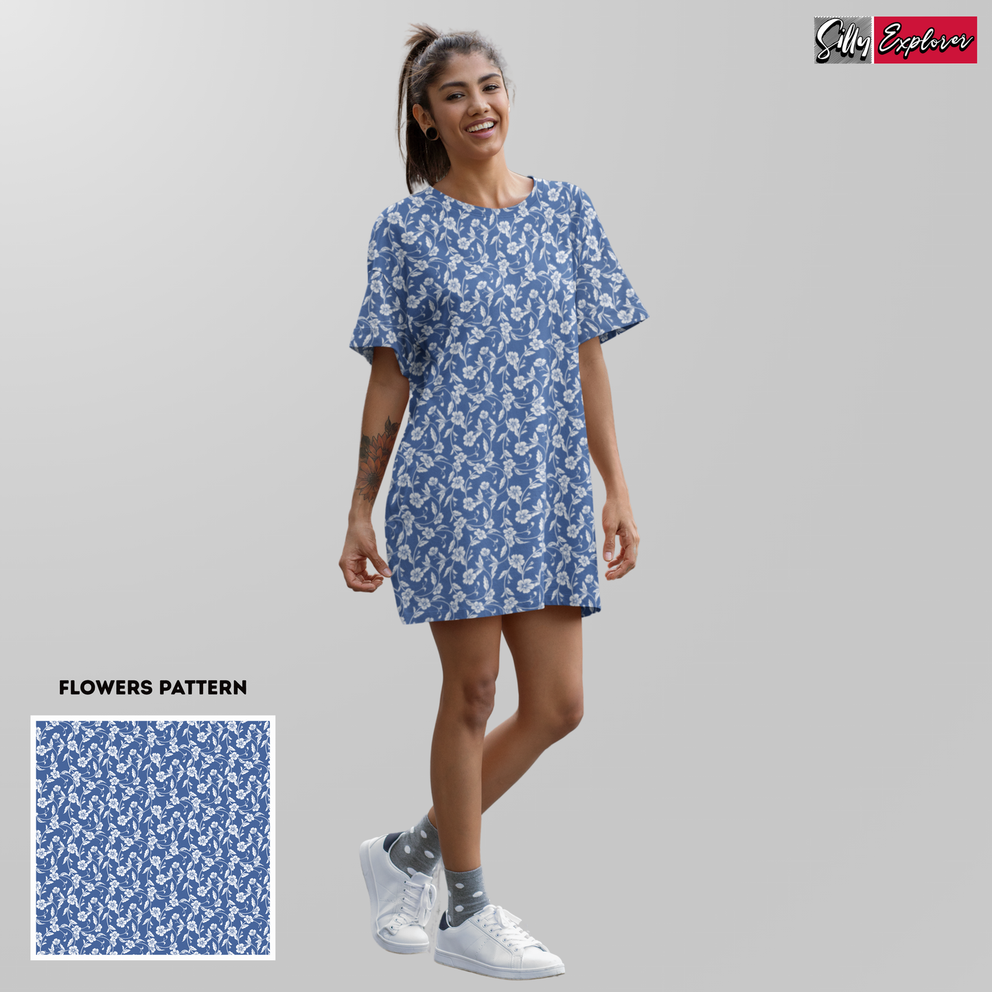 Dreamy Flowers Night Dress