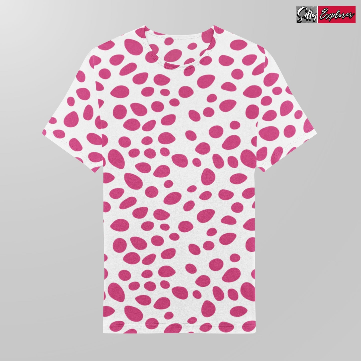 Rosy Drizzle Printed T-Shirt