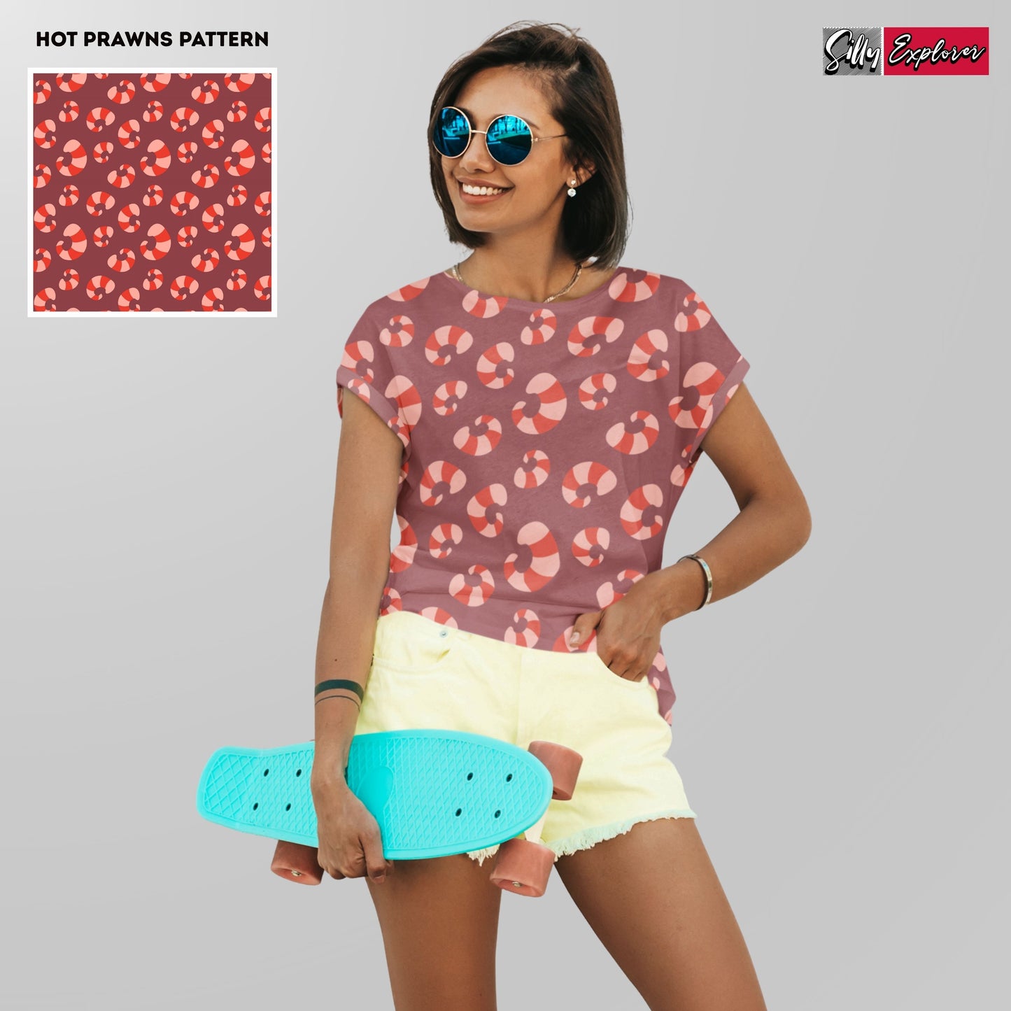 Sassy Prawns Printed T-Shirt