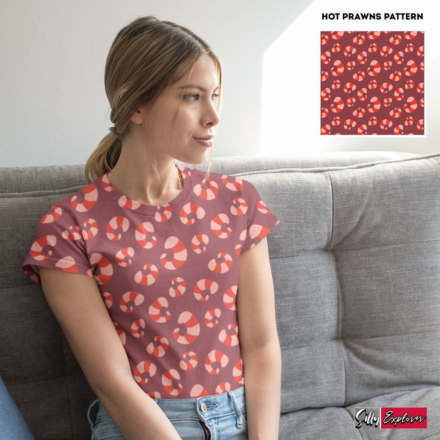 Sassy Prawns Printed T-Shirt