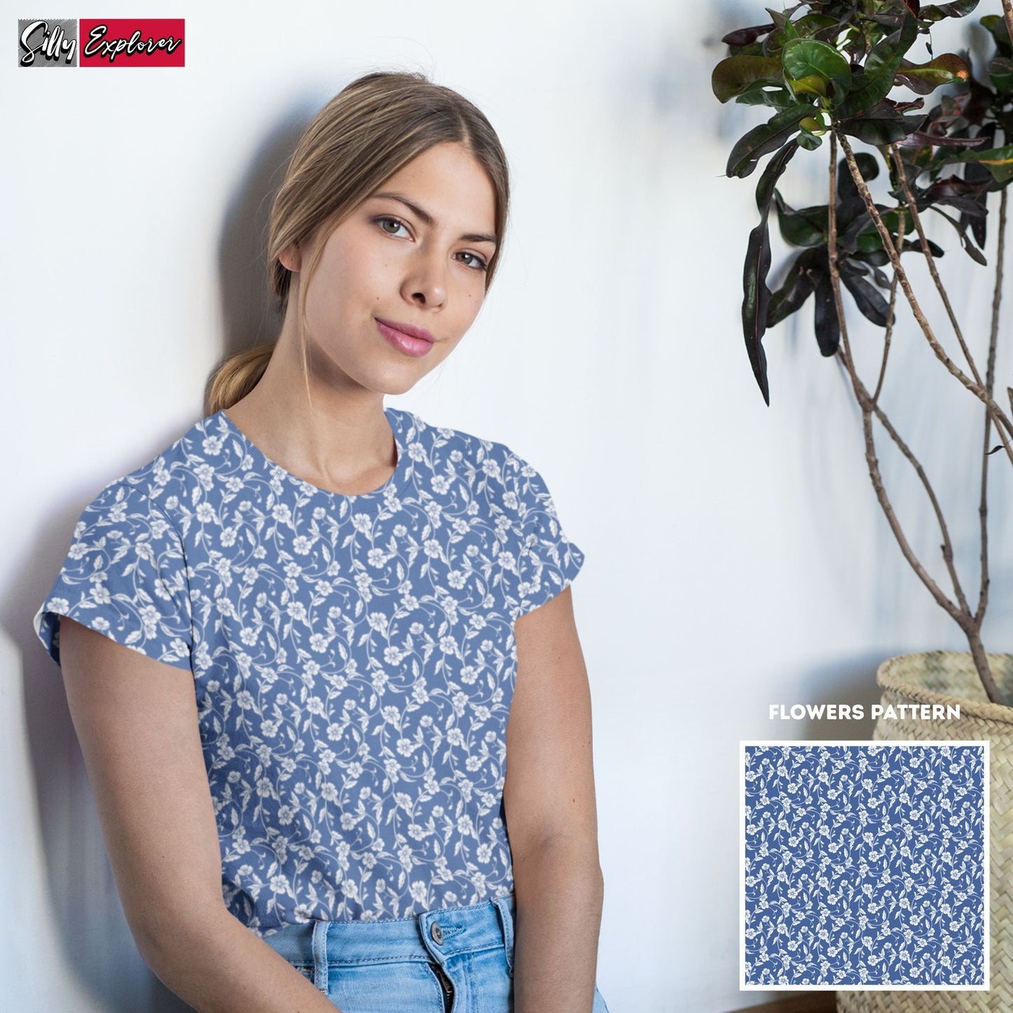 Dreamy Flowers Printed T-Shirt