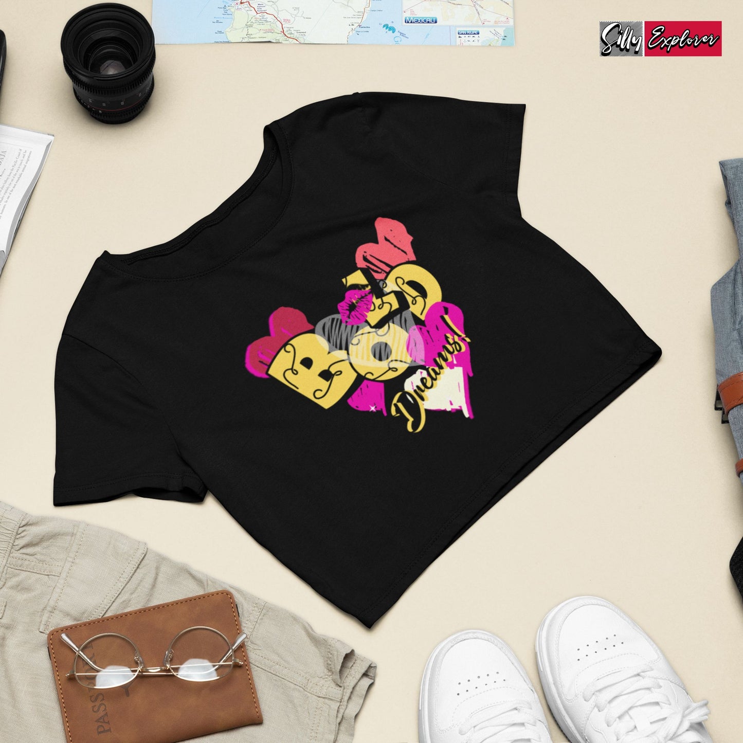 SillyExplorer_Crop_Top__Black_Bold_Dreams