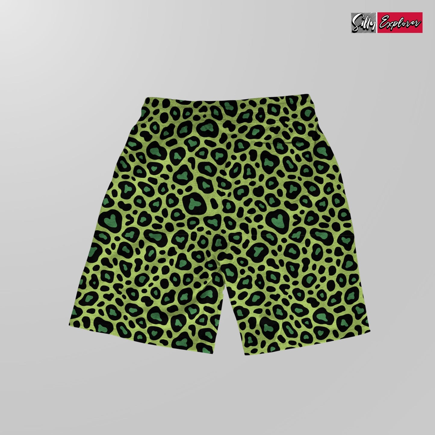 SillyExplorer_Printed_Women_Shorts___Green_Panther_Glide