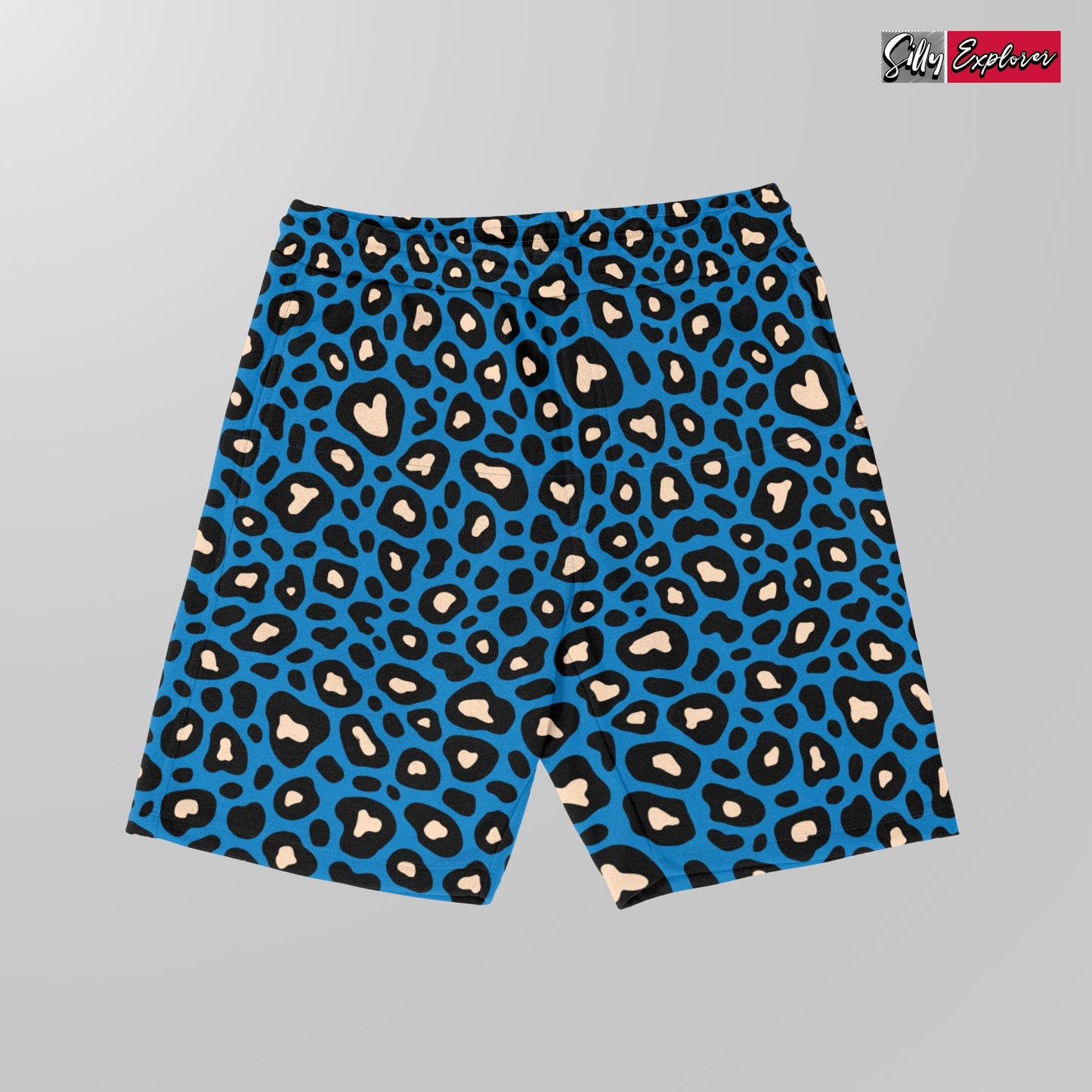 SillyExplorer_Printed_Women_Shorts___Royal_Blue_Panther_Glide
