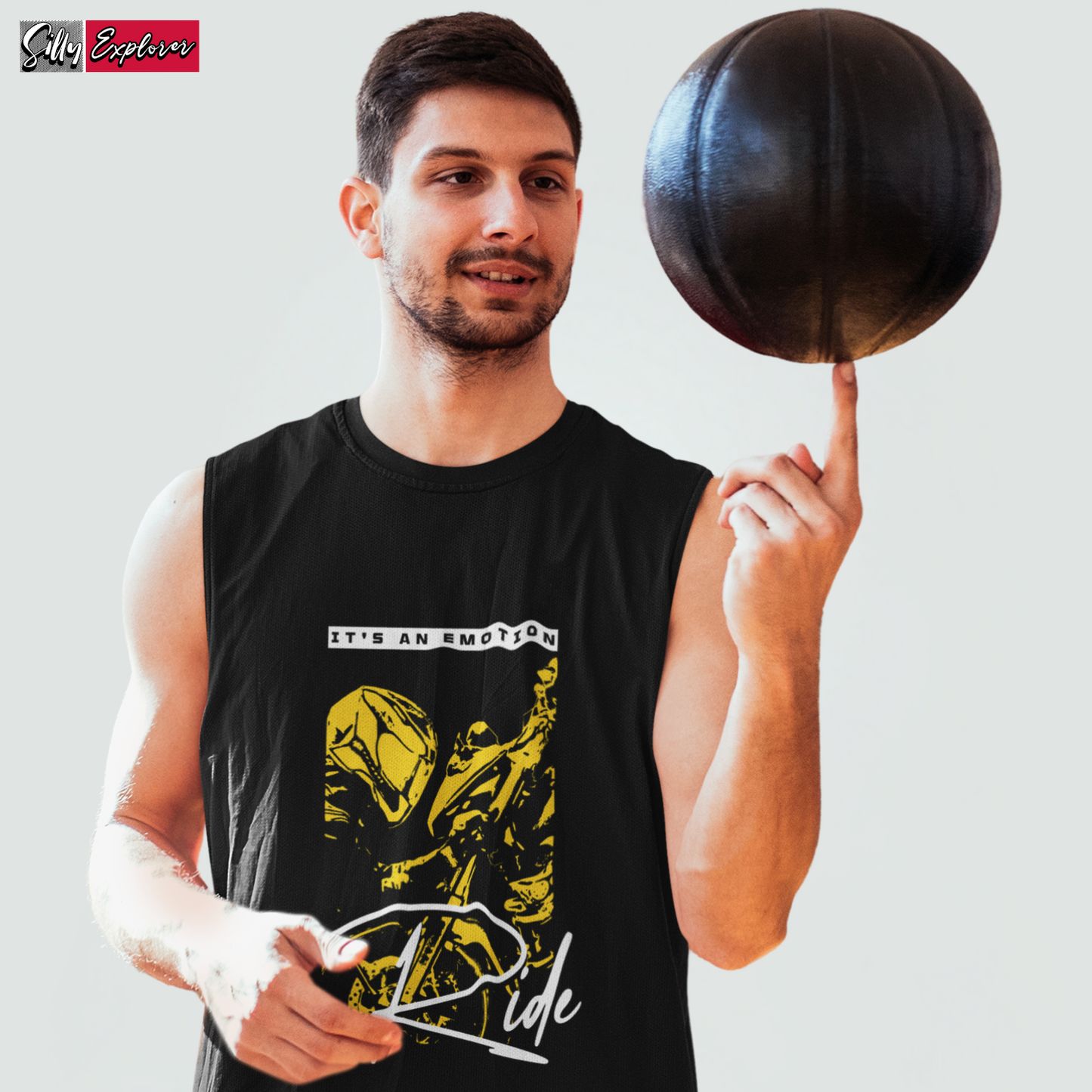 SillyExplorer_Men_Sleeveless_T-Shirt__Black_Ride_Emotions