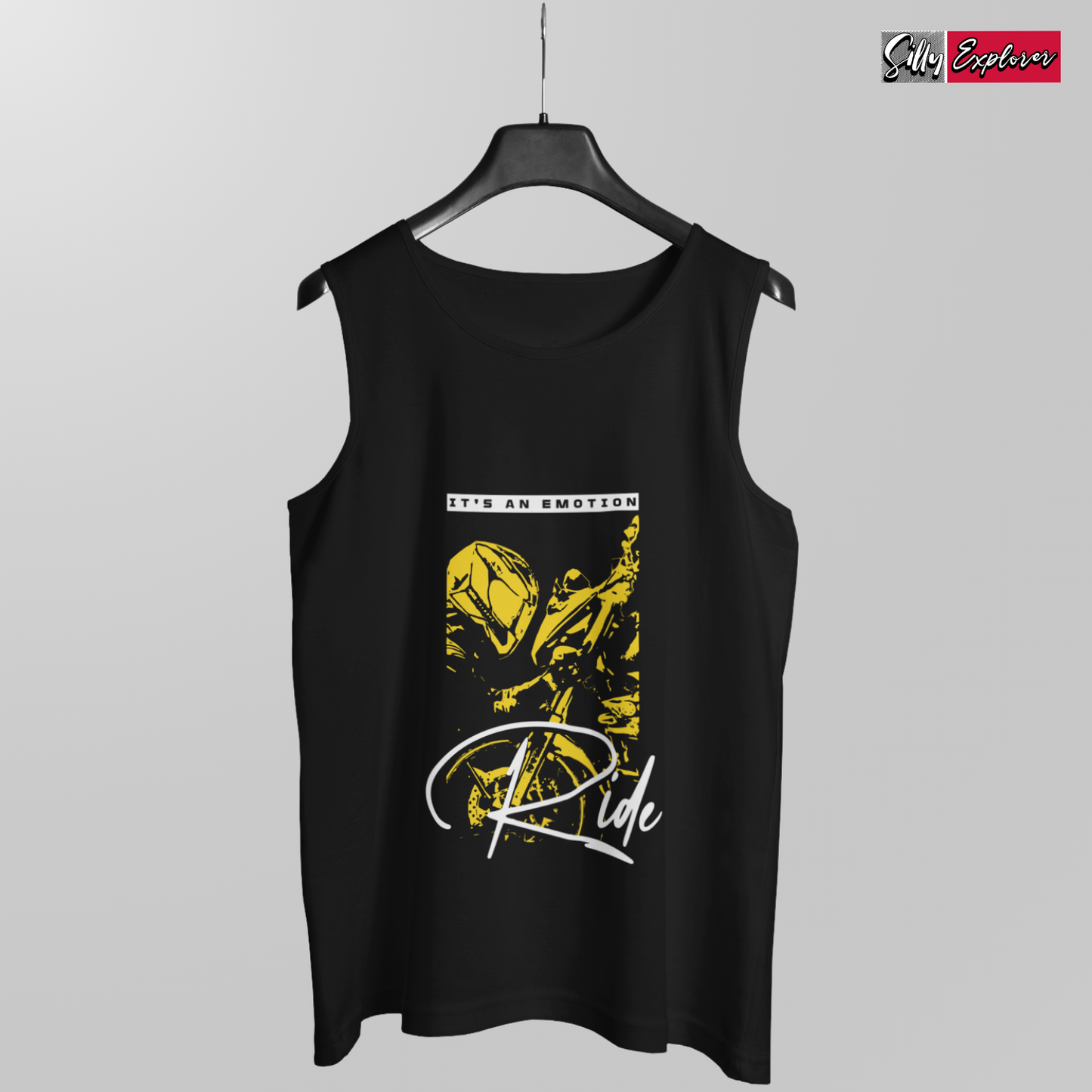 SillyExplorer_Men_Sleeveless_T-Shirt__Black_Ride_Emotions
