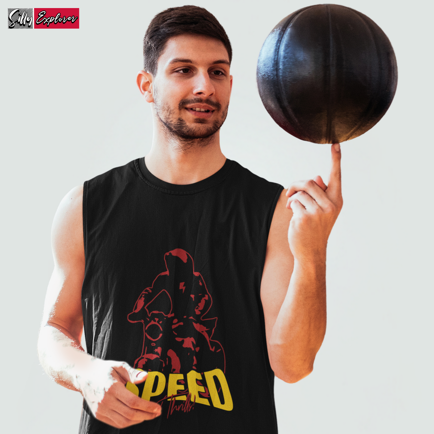 SillyExplorer_Men_Sleeveless_T-Shirt__Black_Speed_Thrills