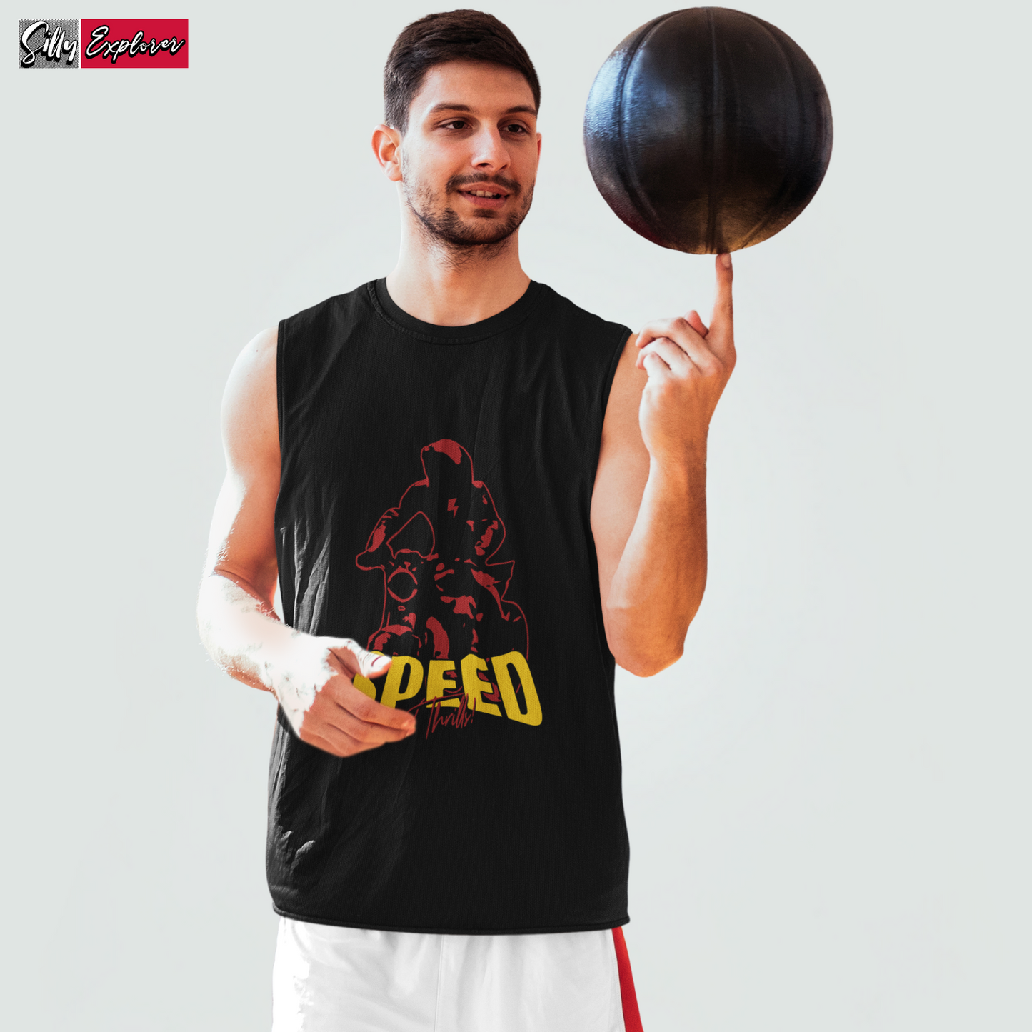 SillyExplorer_Men_Sleeveless_T-Shirt__Black_Speed_Thrills