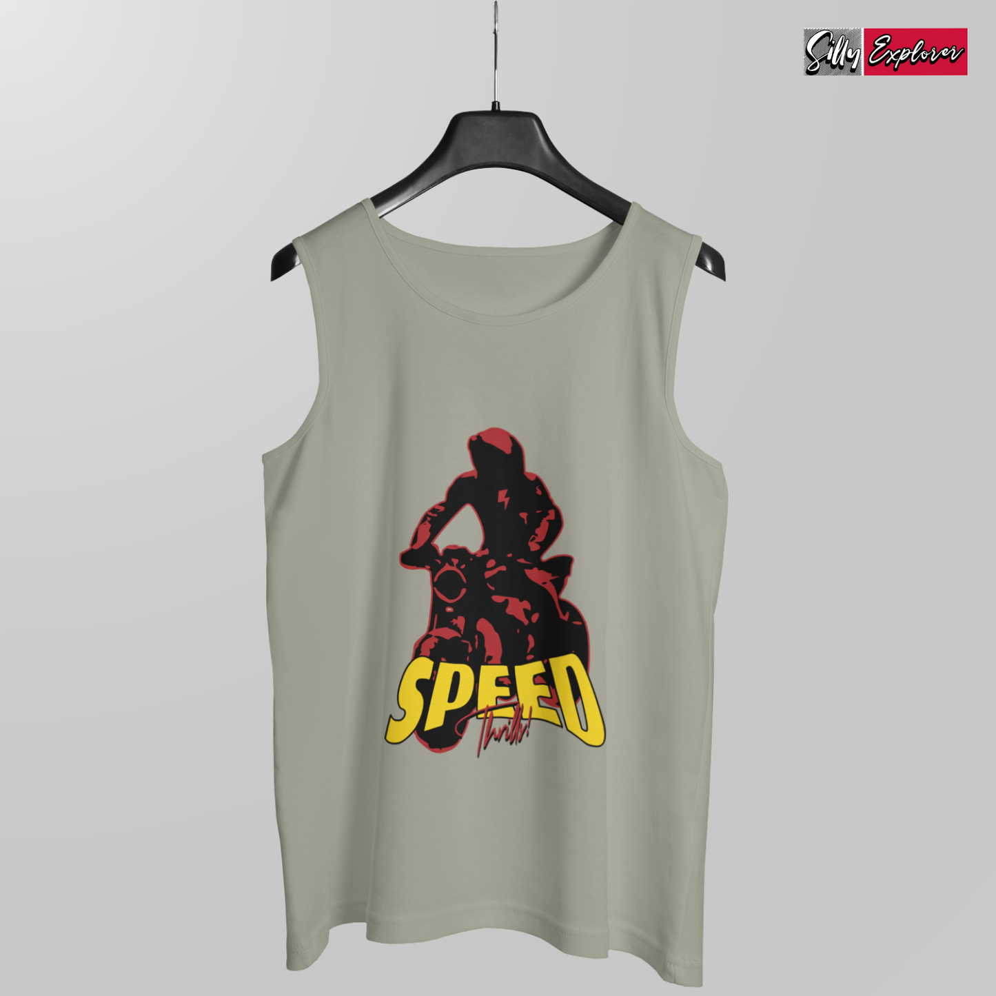 SillyExplorer_Men_Sleeveless_T-Shirt__Charcoal_Speed_Thrills