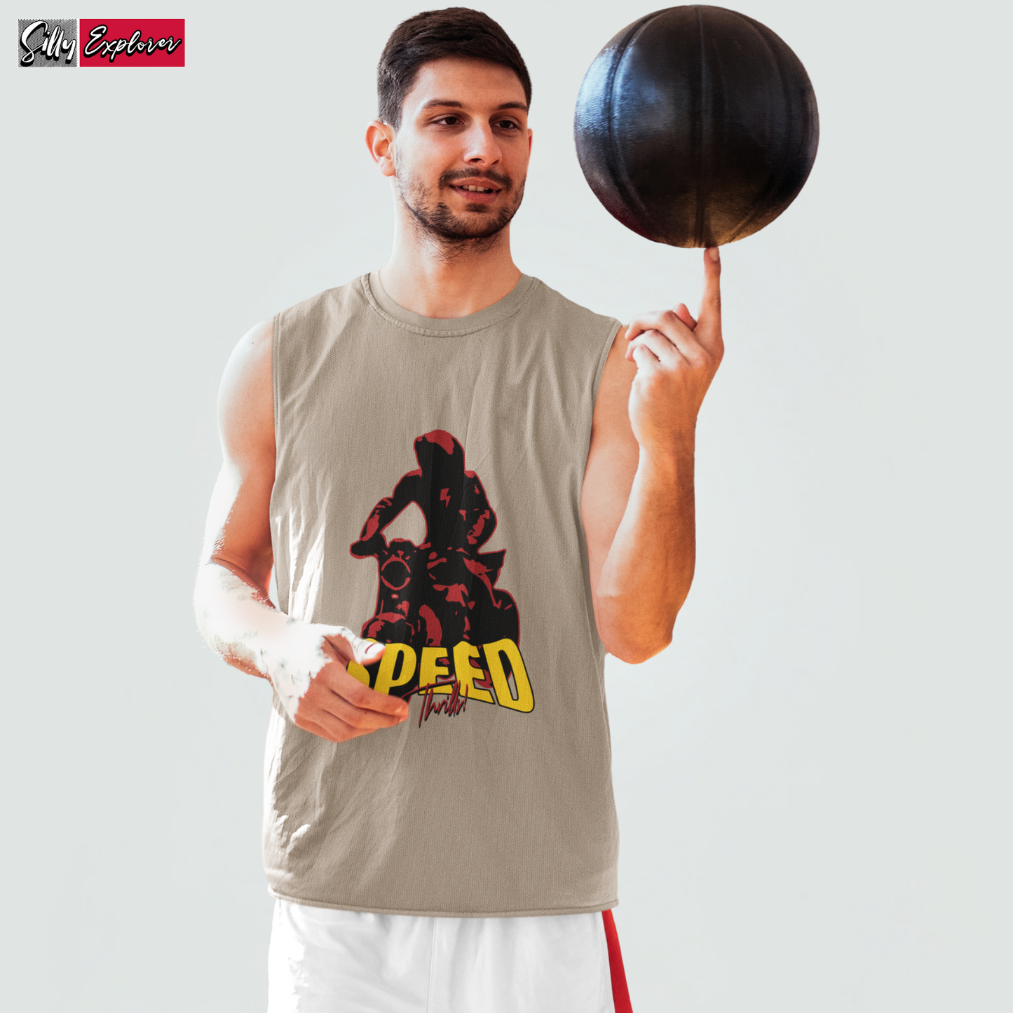SillyExplorer_Men_Sleeveless_T-Shirt__Grey_Speed_Thrills