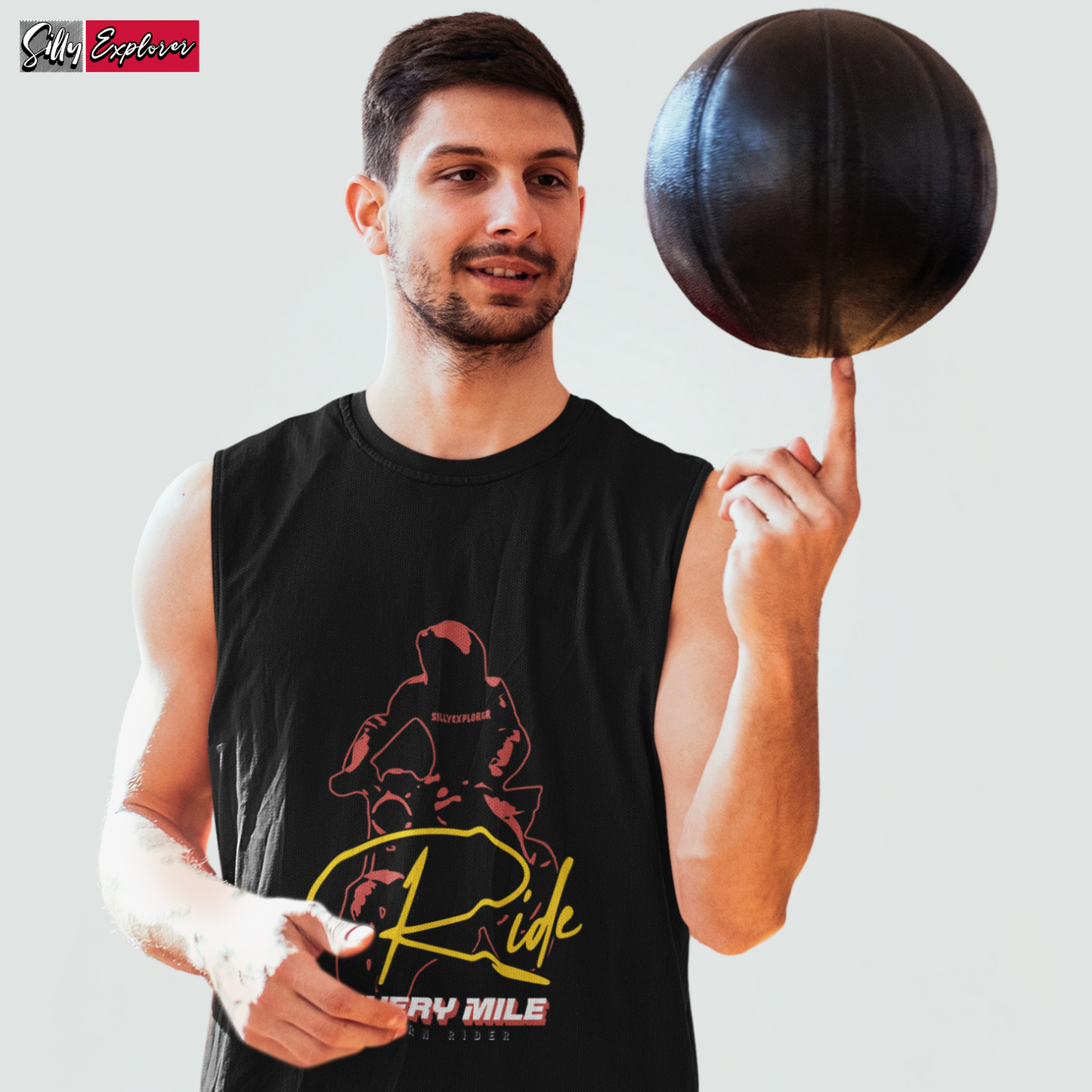 SillyExplorer_Men_Sleeveless_T-Shirt__Black_Born_Rider
