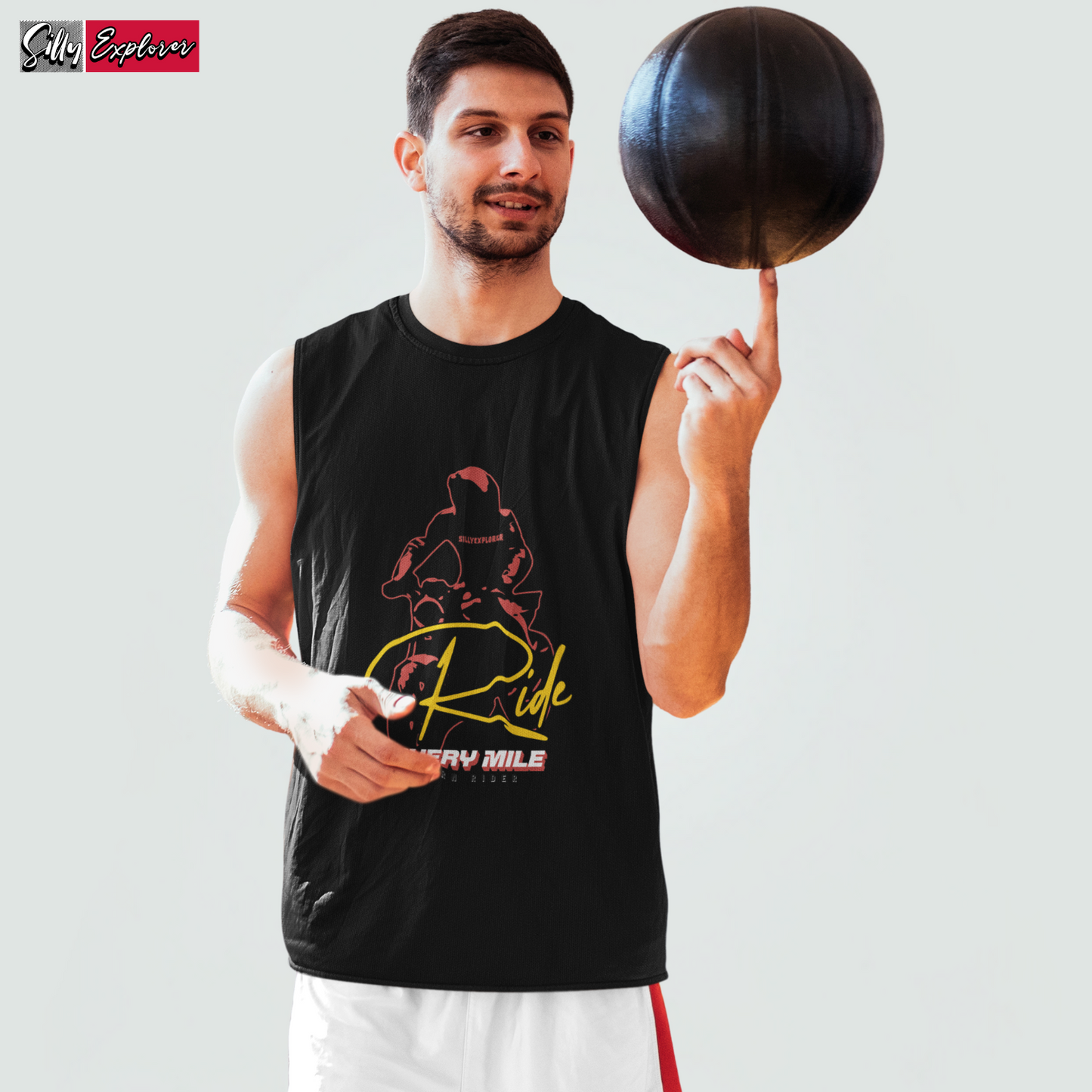 SillyExplorer_Men_Sleeveless_T-Shirt__Black_Born_Rider