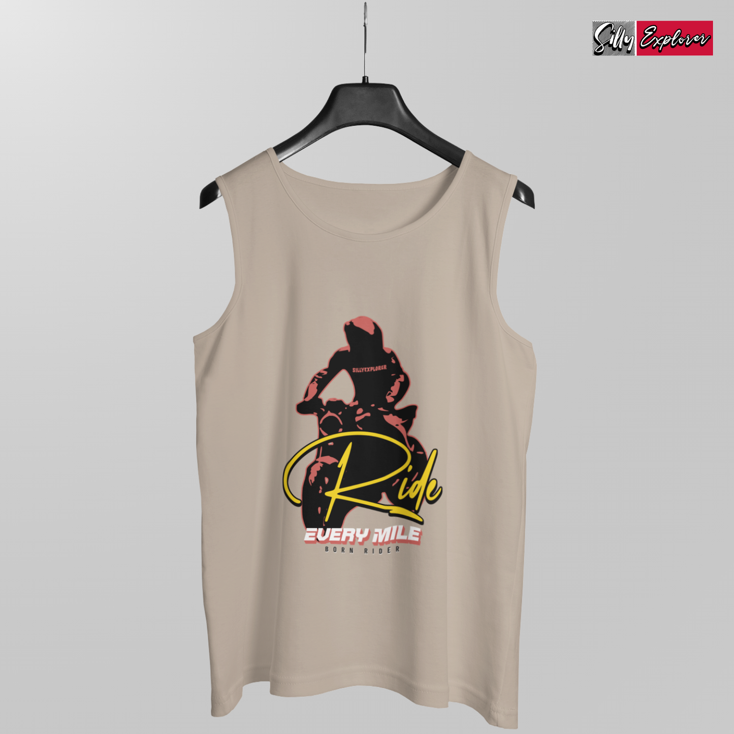 SillyExplorer_Men_Sleeveless_T-Shirt__Grey_Born_Rider