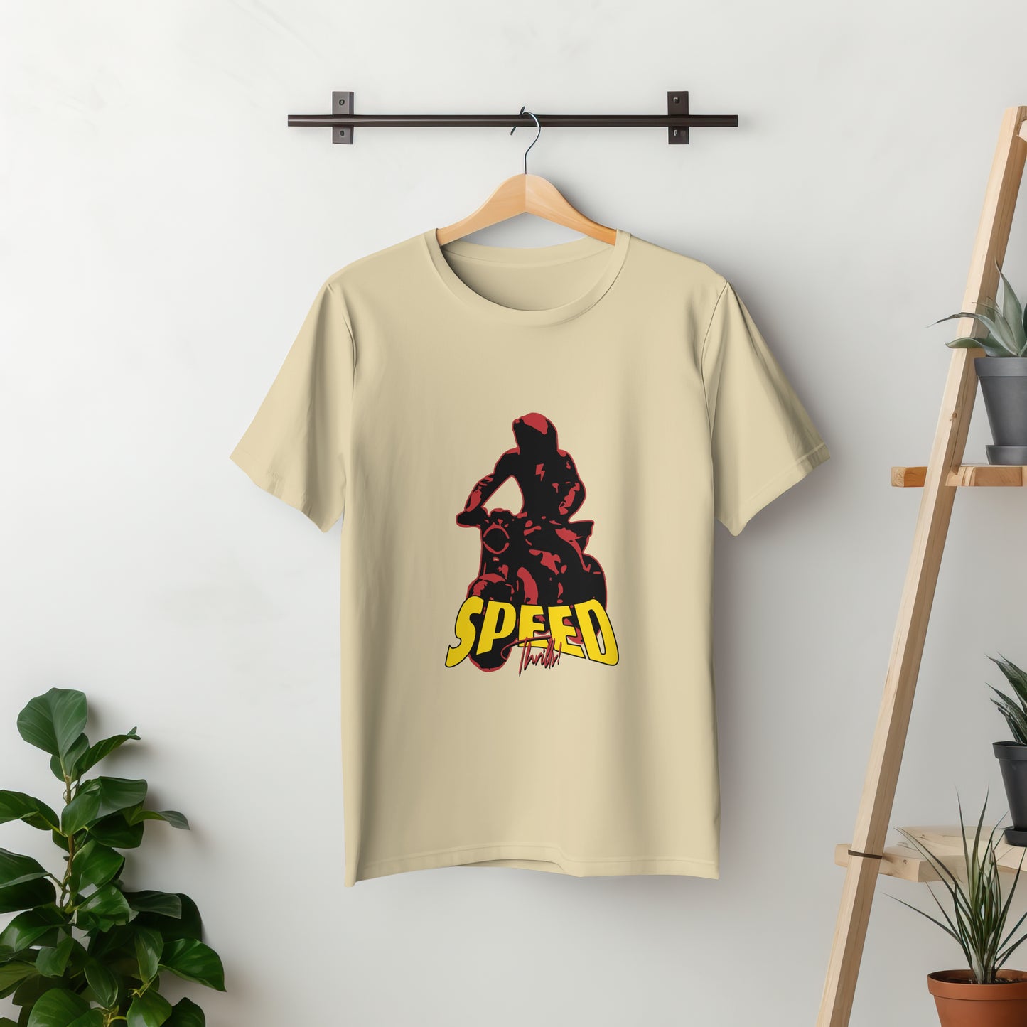 SillyExplorer_Classic_Crewneck_T-Shirt__Beige_Speed_Thrills