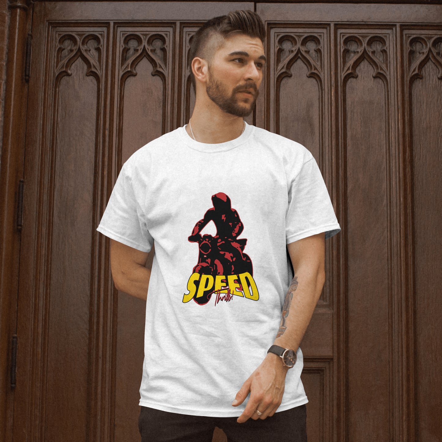 SillyExplorer_Classic_Crewneck_T-Shirt__White_Speed_Thrills