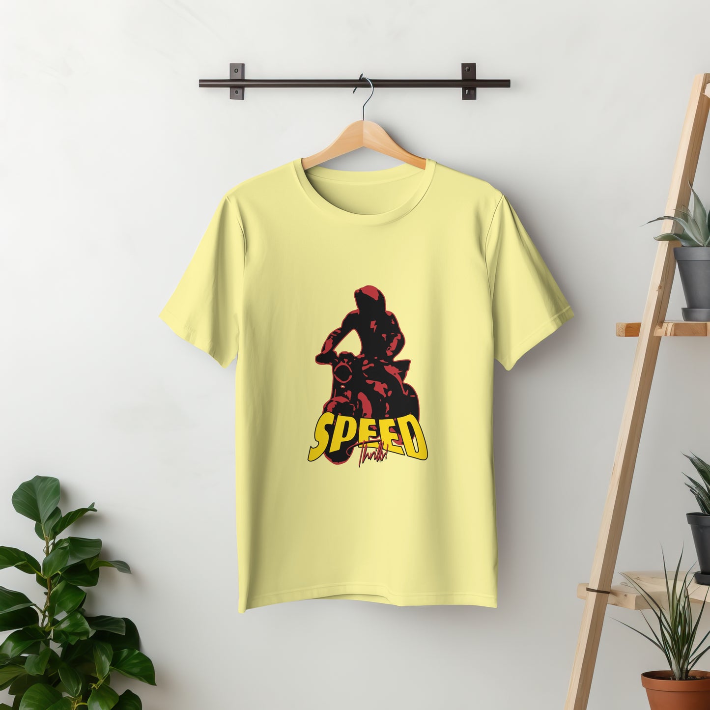SillyExplorer_Classic_Crewneck_T-Shirt__Yellow_Speed_Thrills
