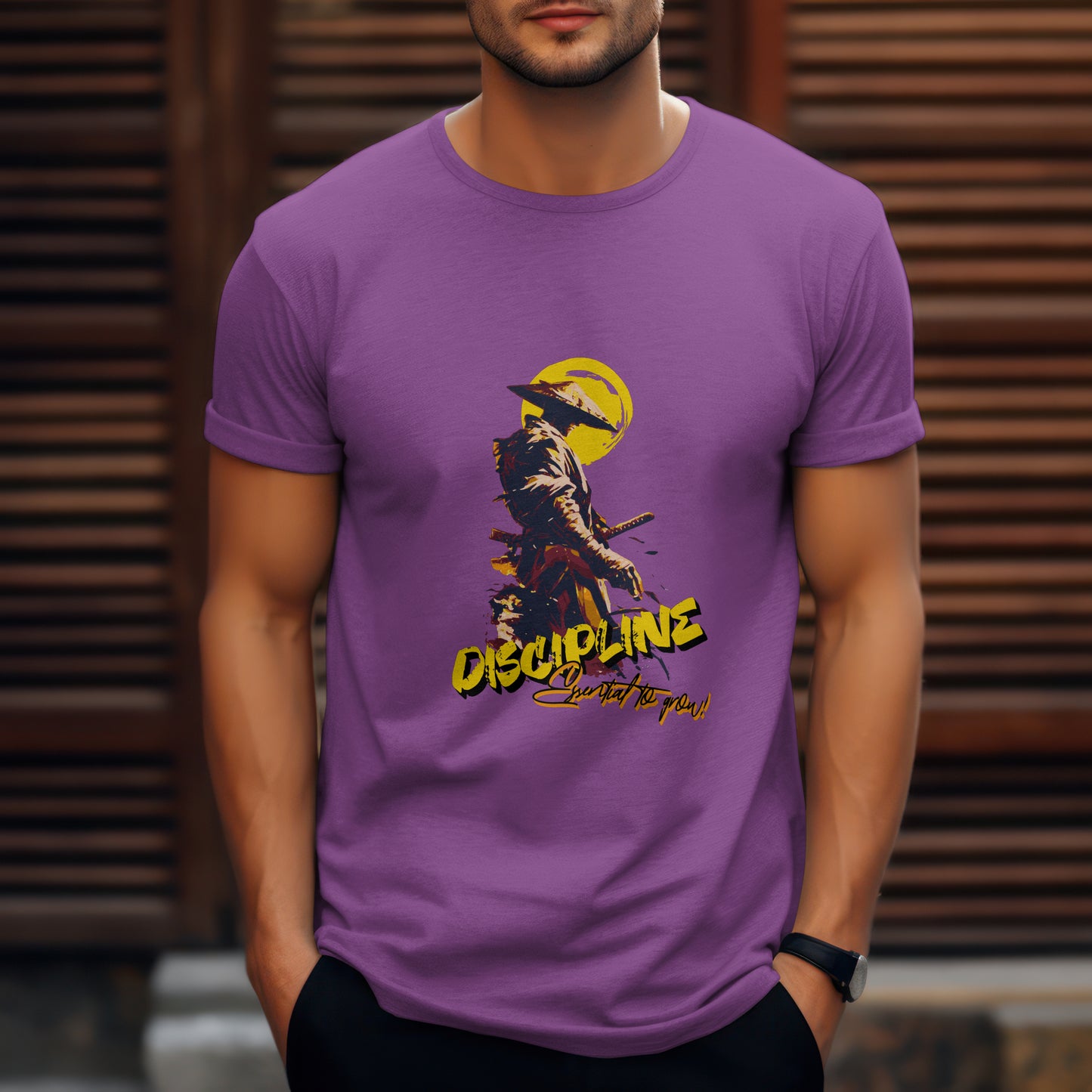 SillyExplorer_Classic_Crewneck_T-Shirt__Purple_Samurai_Discipline