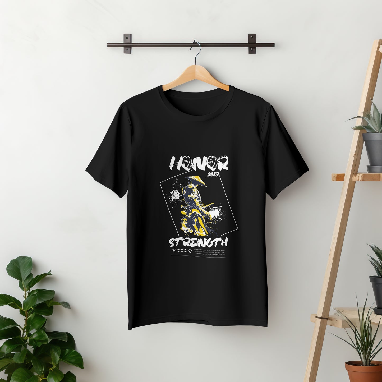 SillyExplorer_Classic_Crewneck_T-Shirt__Black_Samurai_Honor