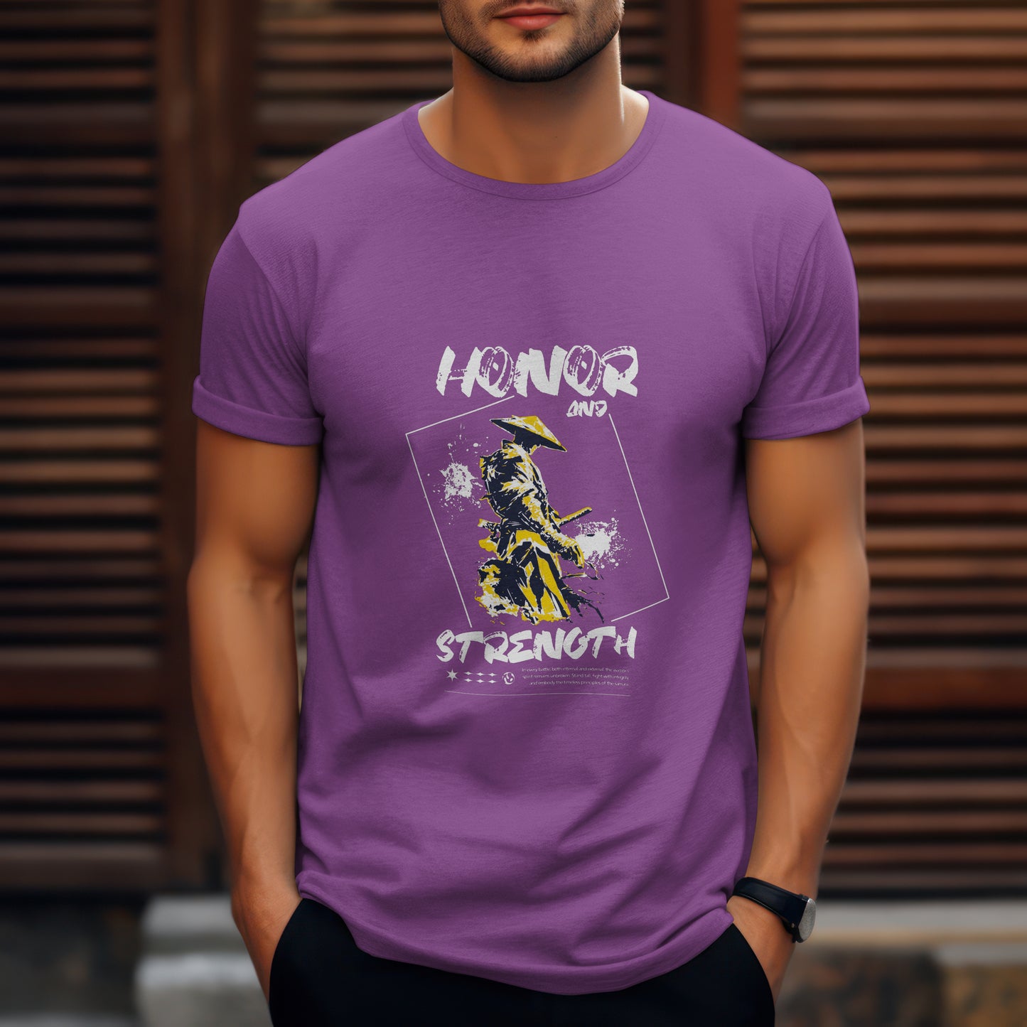 SillyExplorer_Classic_Crewneck_T-Shirt__Purple_Samurai_Honor