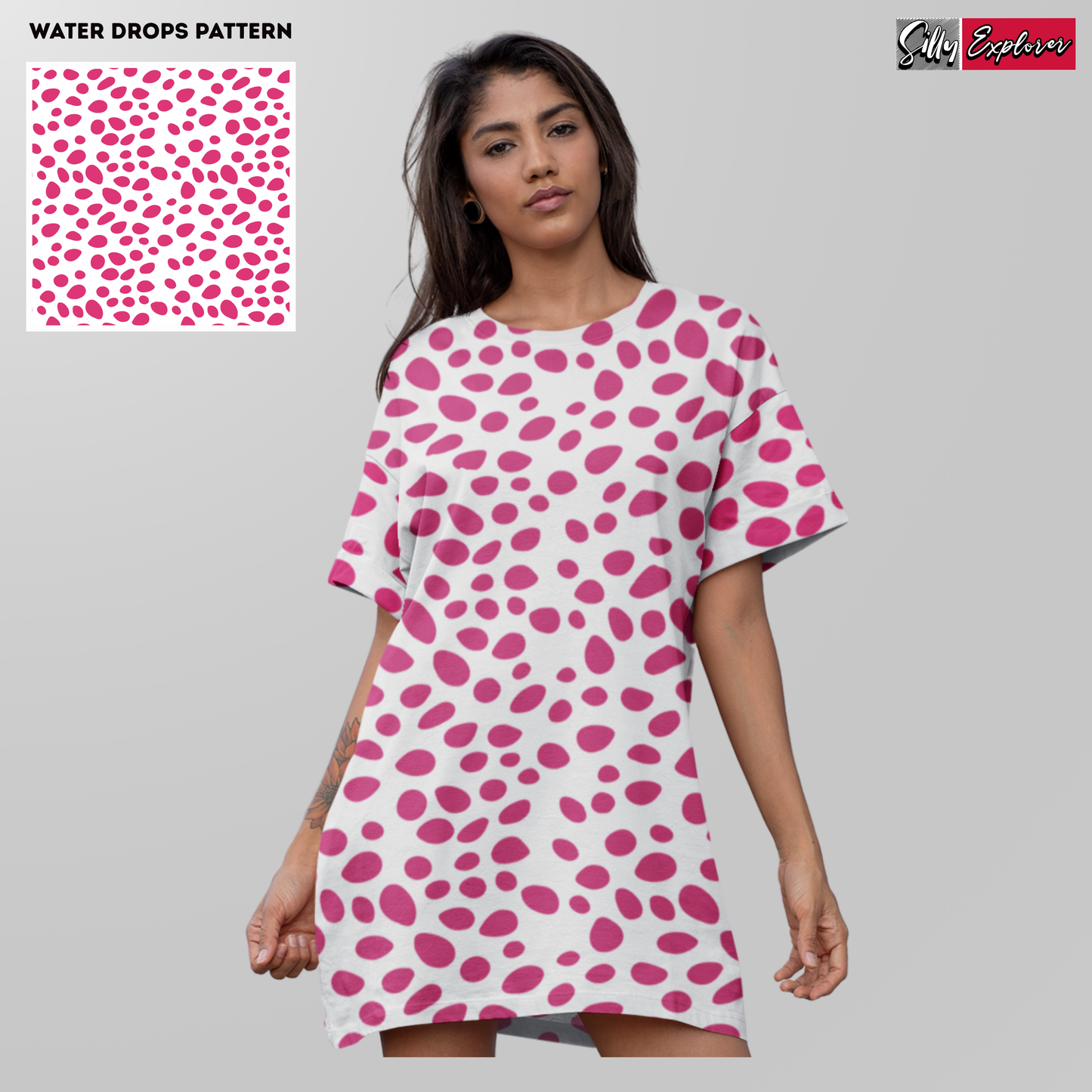 Rosy Drizzle Night Dress