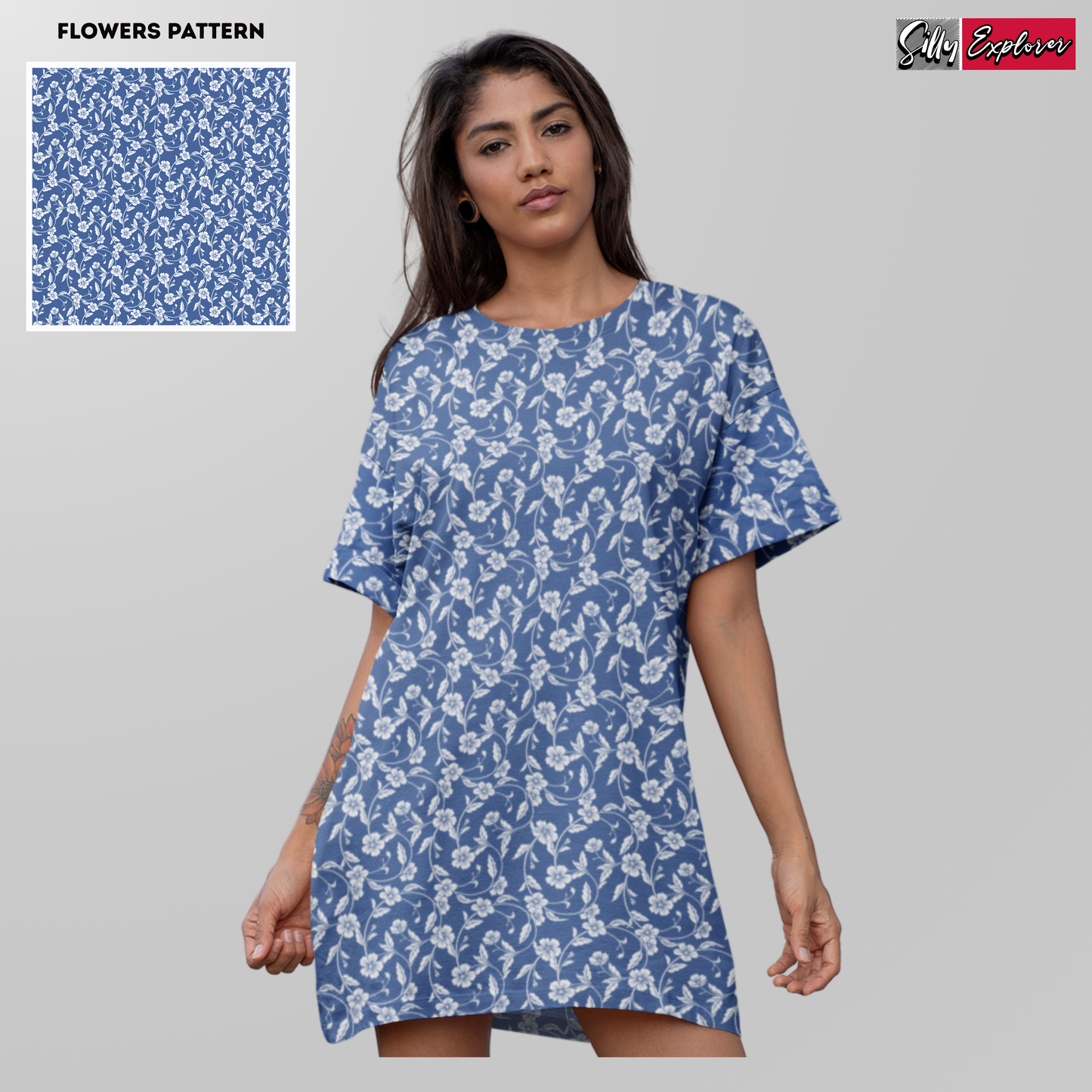 Dreamy Flowers Night Dress