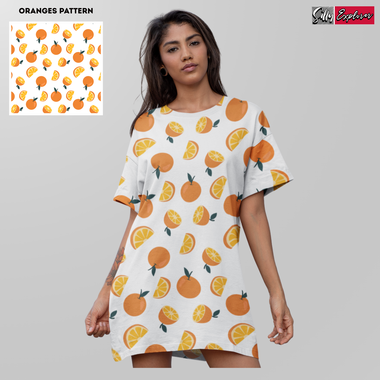 Orange Glow Night Dress