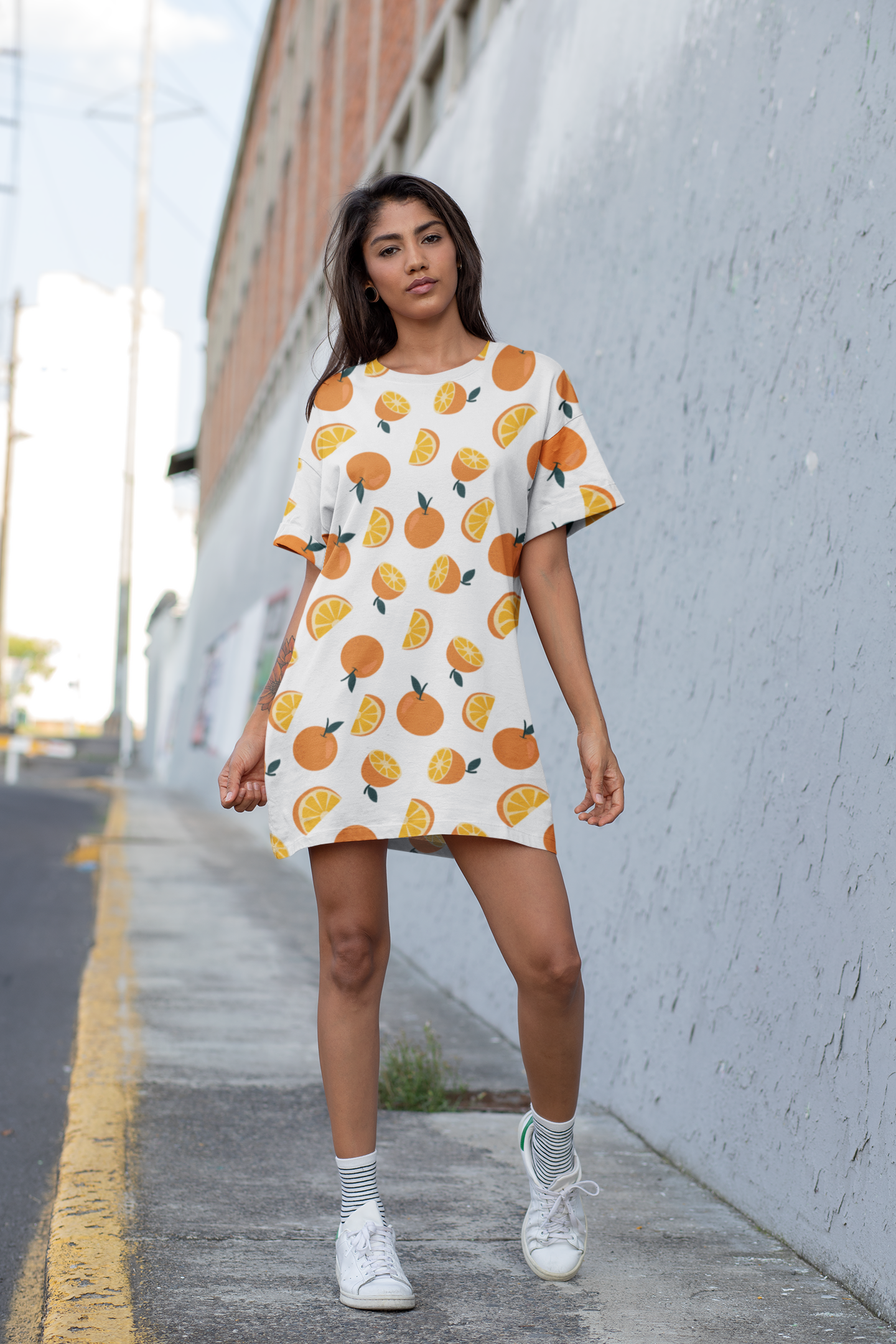 Orange Glow Night Dress