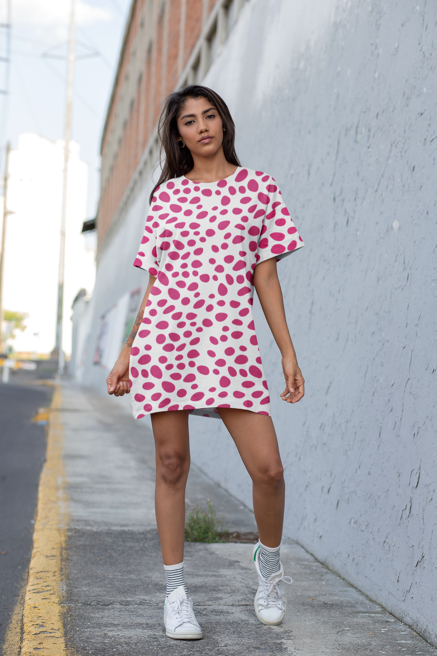 Rosy Drizzle Night Dress