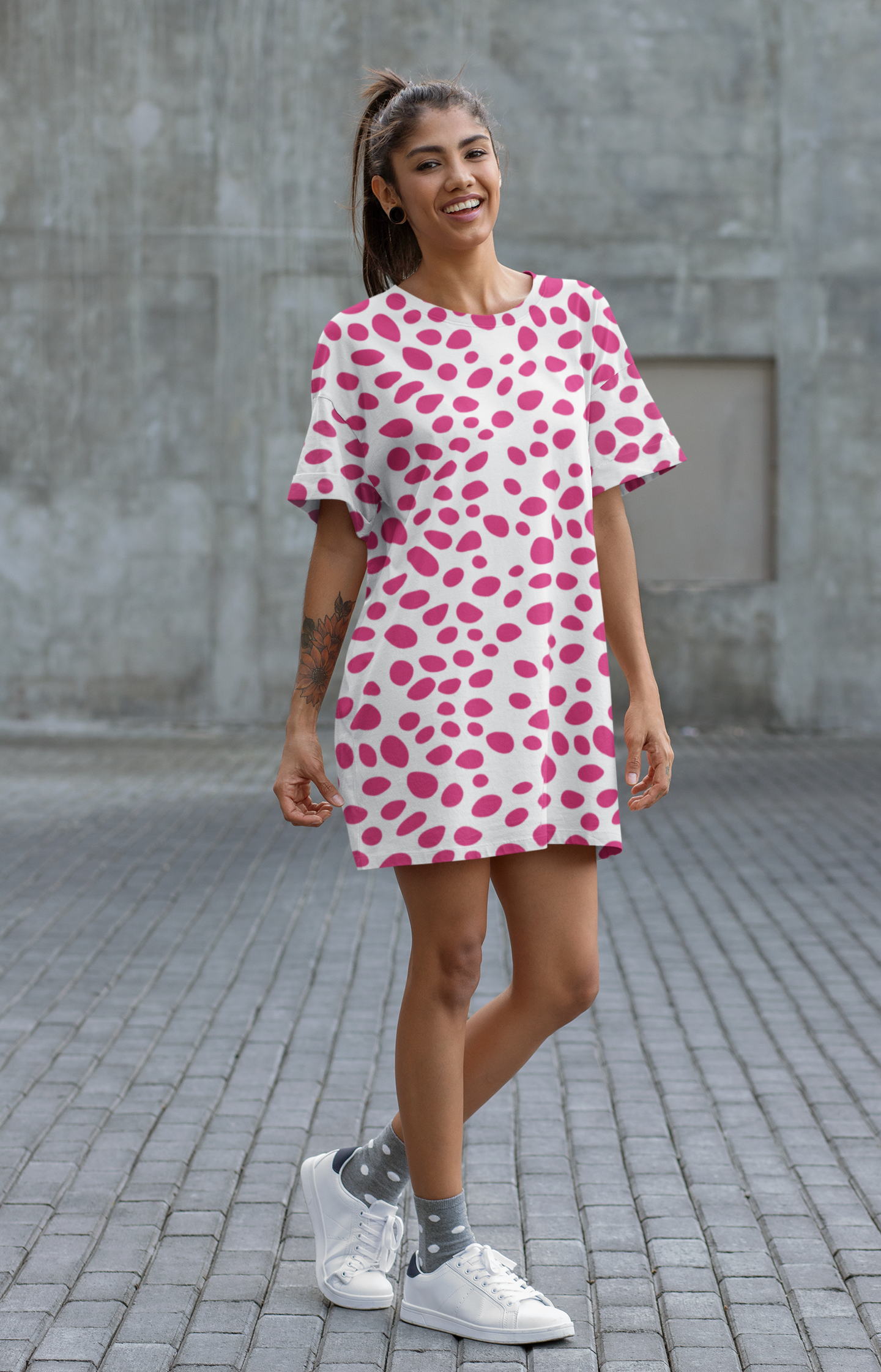 Rosy Drizzle Night Dress