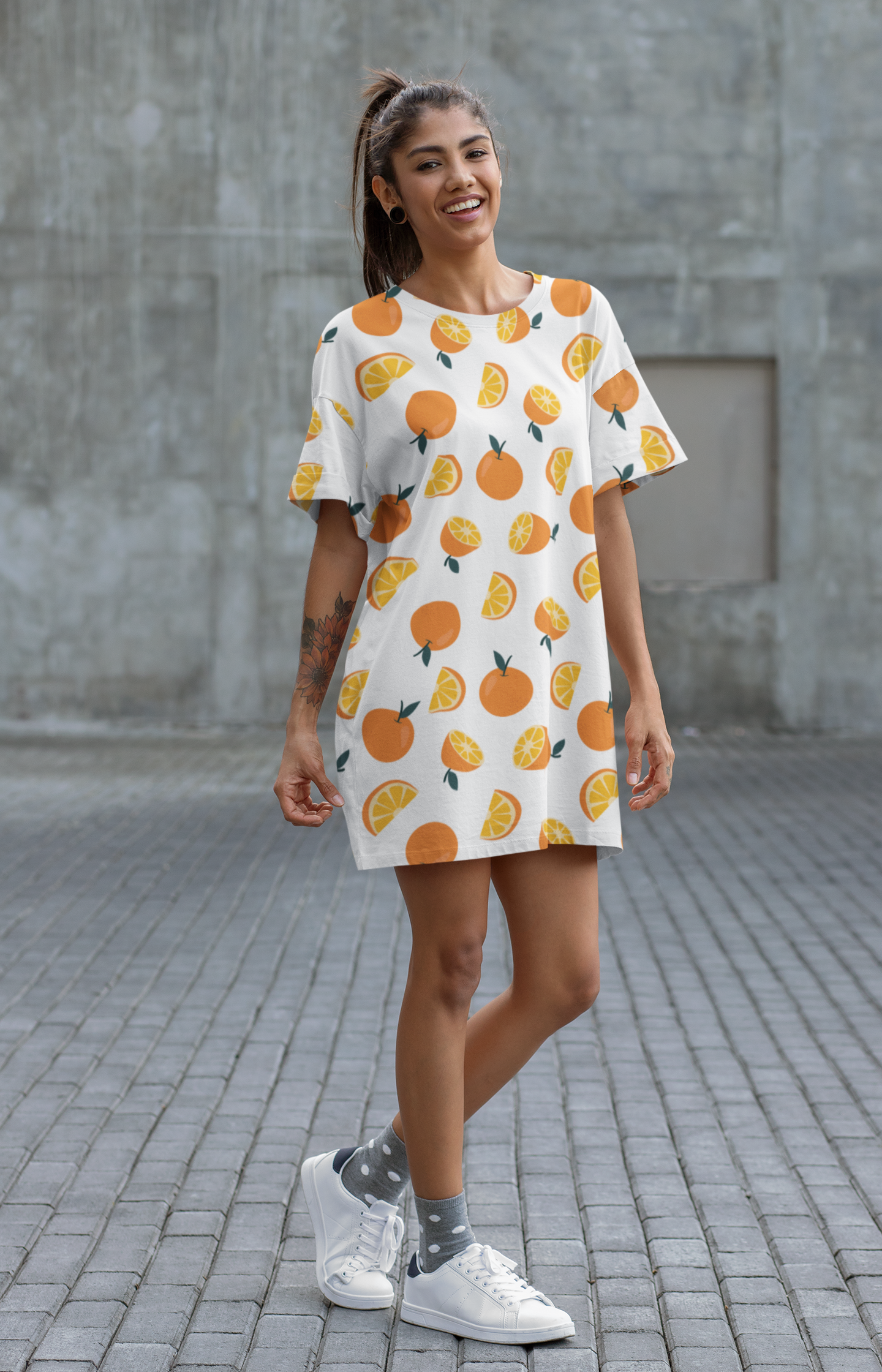 Orange Glow Night Dress
