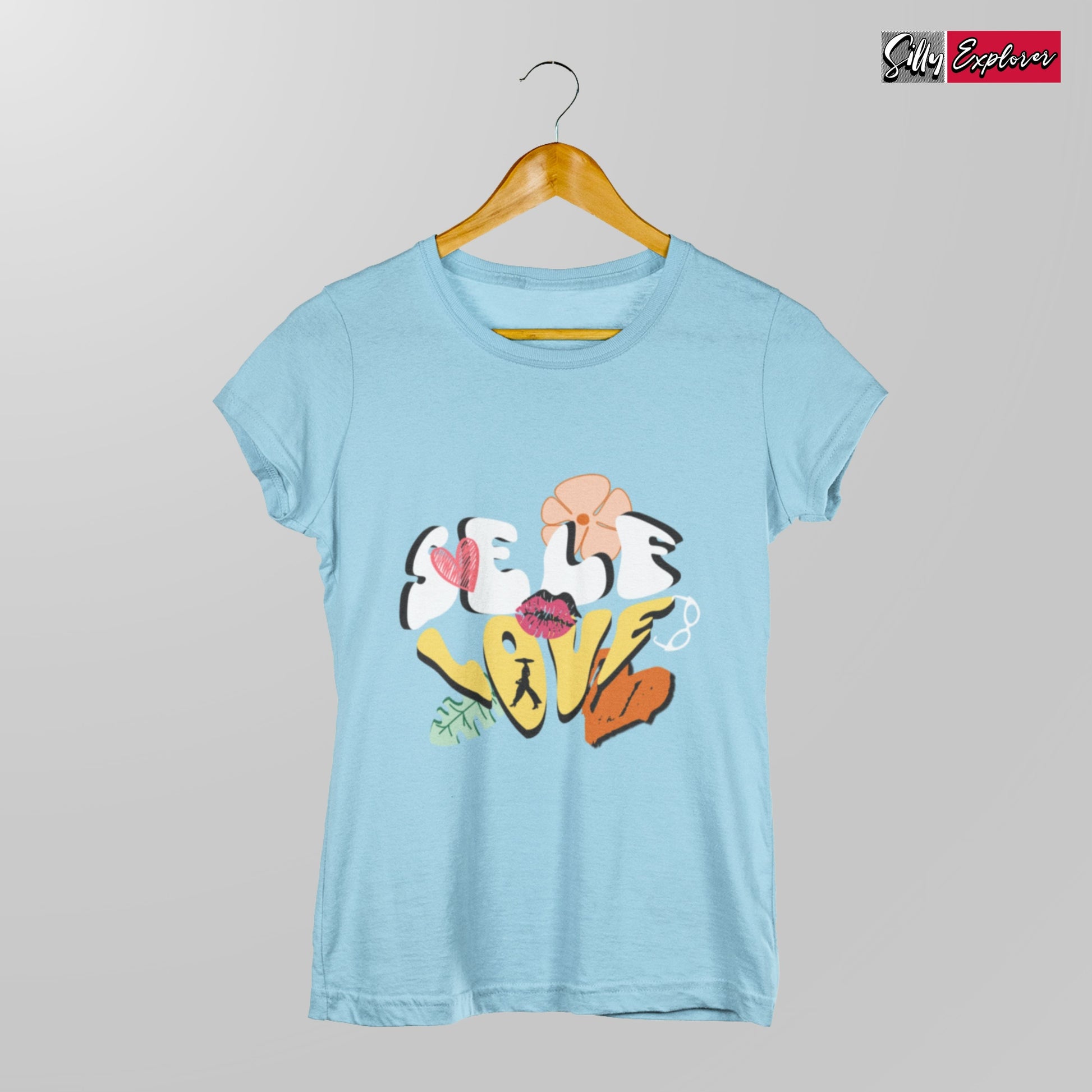 SillyExplorer_Classic_Crewneck_T-Shirt__Sky_Blue_Self_Love