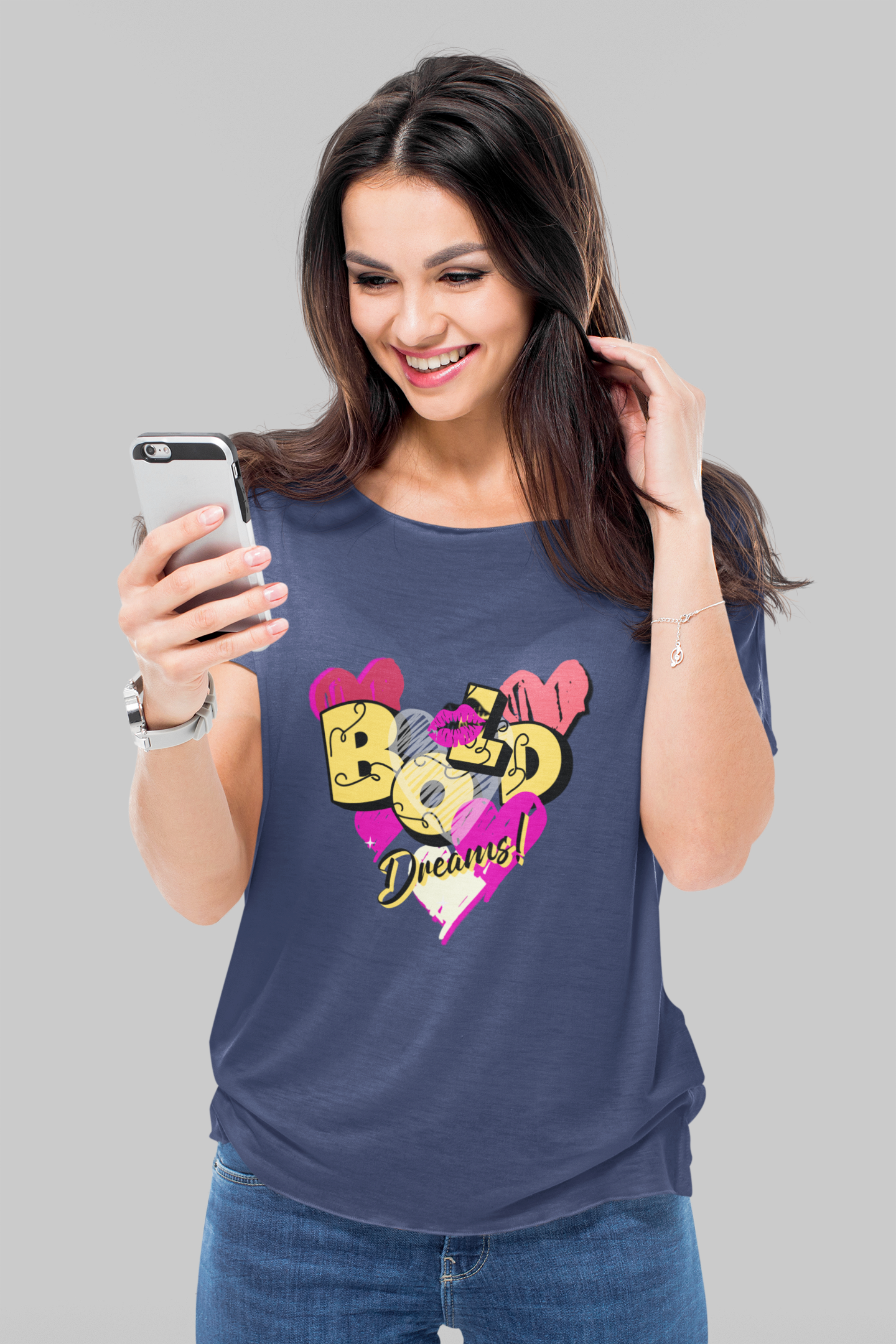 SillyExplorer_Classic_Crewneck_T-Shirt__Navy_Blue_Bold_Dreams