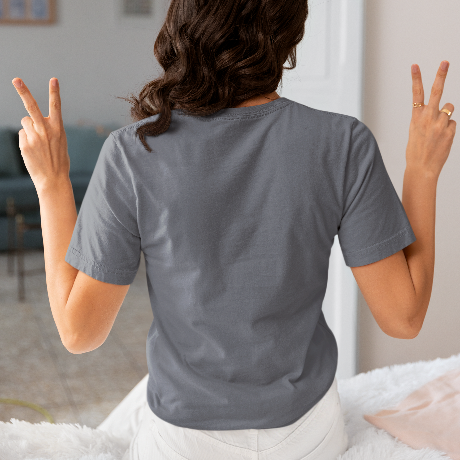 SillyExplorer_Classic_Crewneck_T-Shirt__Charcoal_Solo_Backpacker