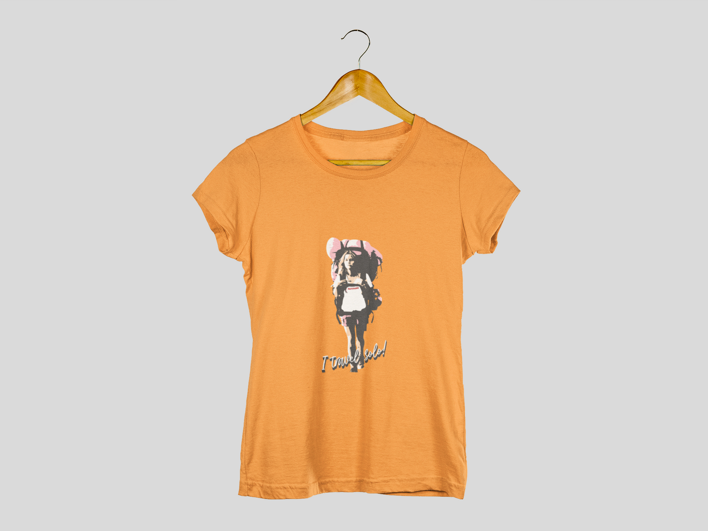 SillyExplorer_Classic_Crewneck_T-Shirt__Orange_Solo_Backpacker