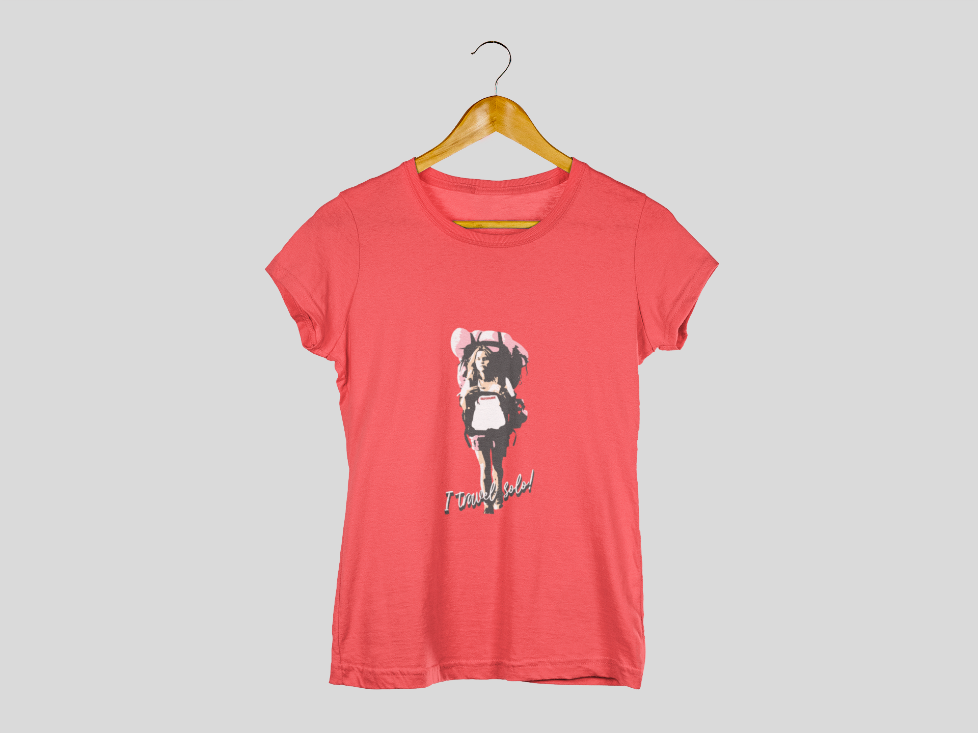 SillyExplorer_Classic_Crewneck_T-Shirt__Red_Solo_Backpacker