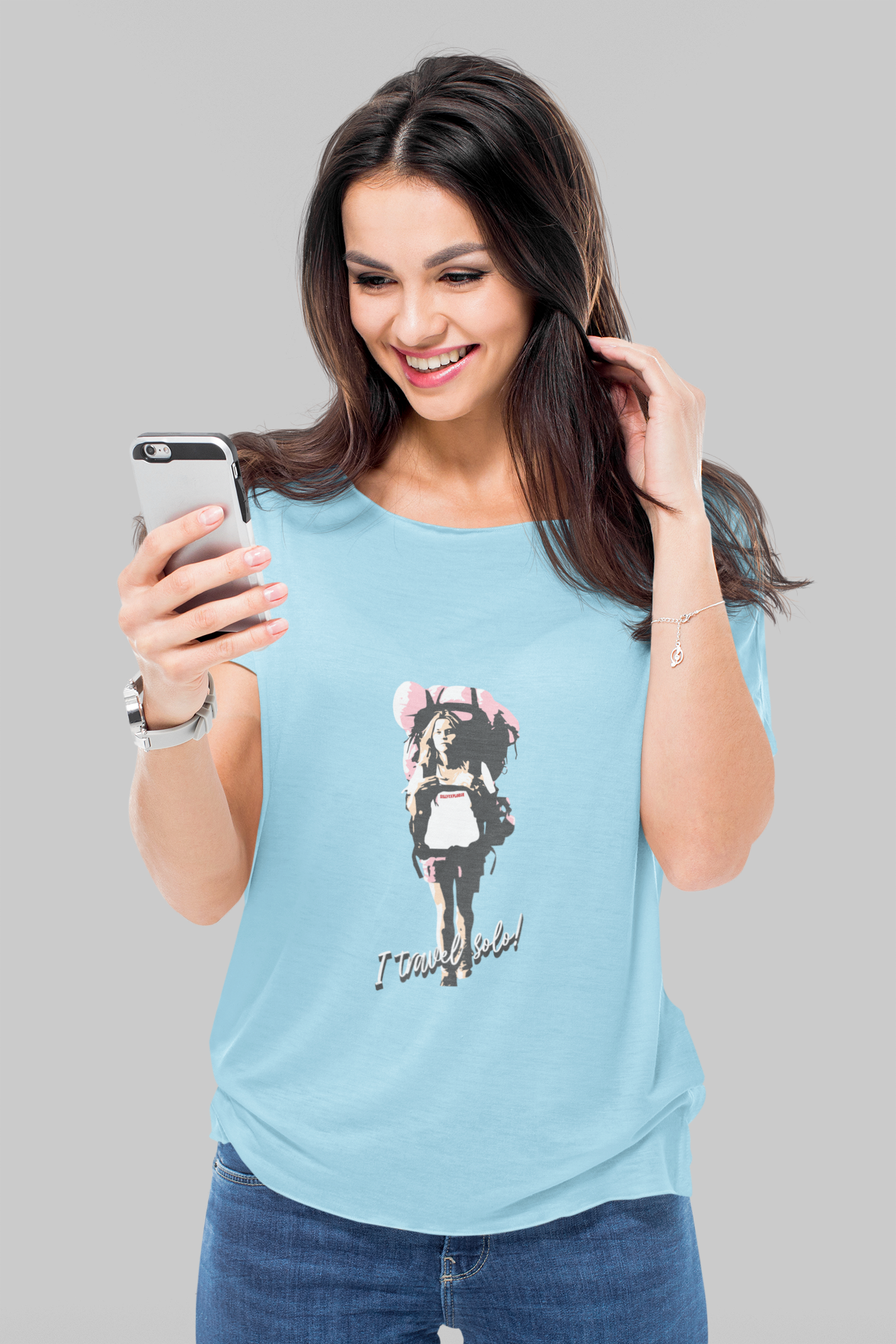 SillyExplorer_Classic_Crewneck_T-Shirt__Sky_Blue_Solo_Backpacker