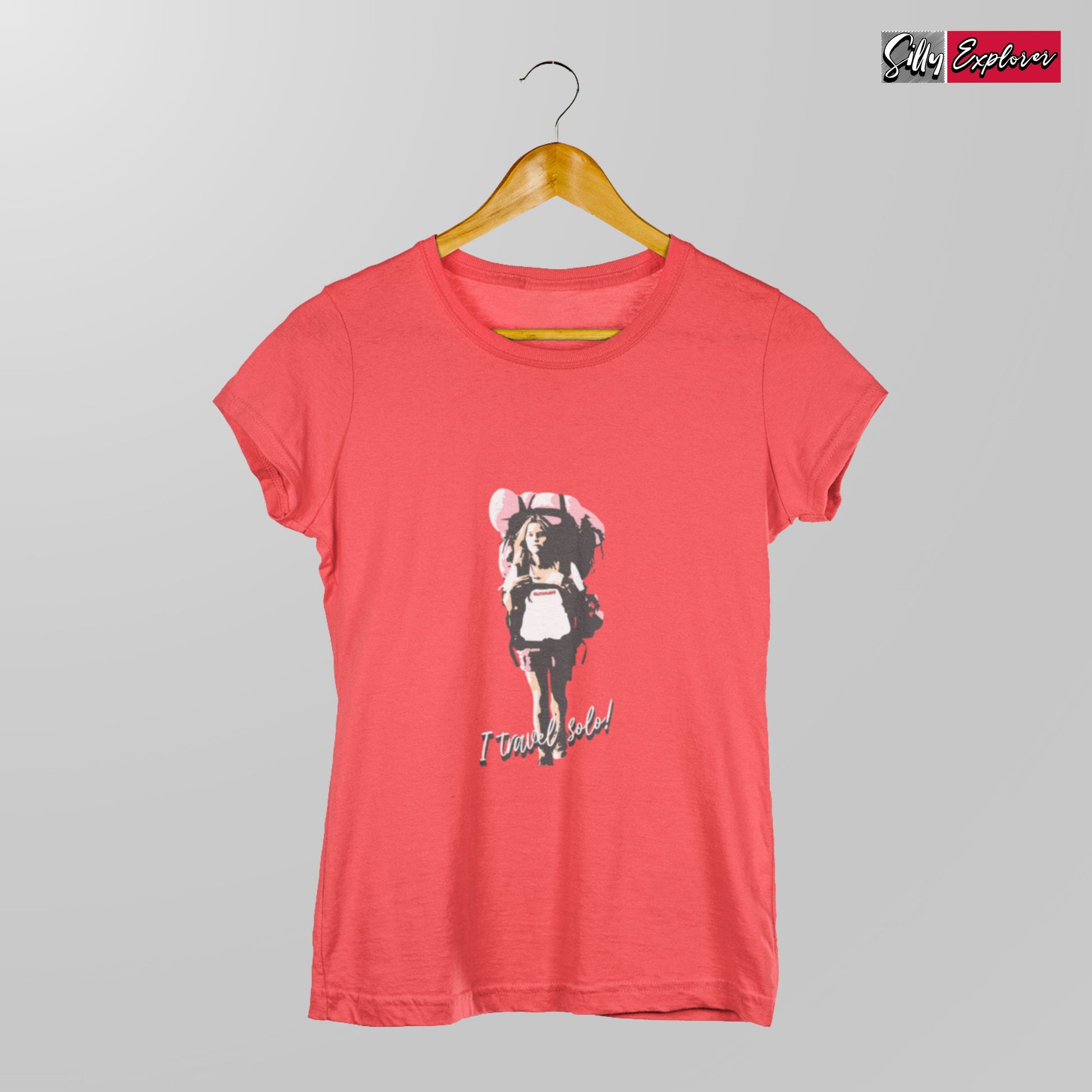 SillyExplorer_Classic_Crewneck_T-Shirt__Red_Solo_Backpacker