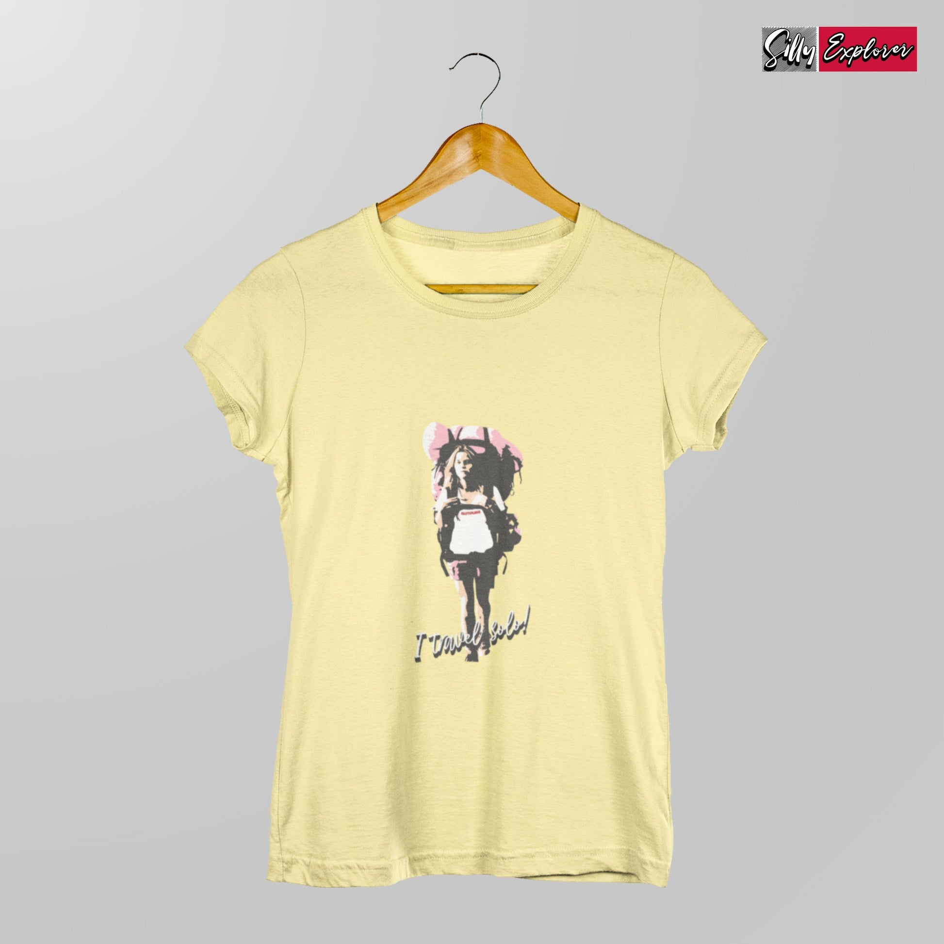 SillyExplorer_Classic_Crewneck_T-Shirt__Yellow_Solo_Backpacker