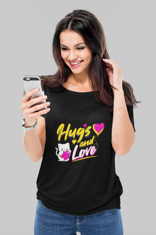 SillyExplorer_Classic_Crewneck_T-Shirt__Black_Hugs_&_Love