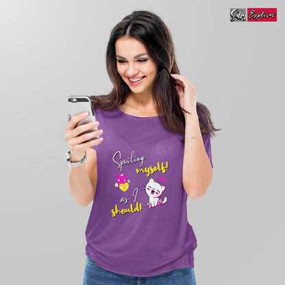 SillyExplorer_Classic_Crewneck_T-Shirt__Purple_Spoiling_Myself