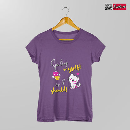 SillyExplorer_Classic_Crewneck_T-Shirt__Purple_Spoiling_Myself