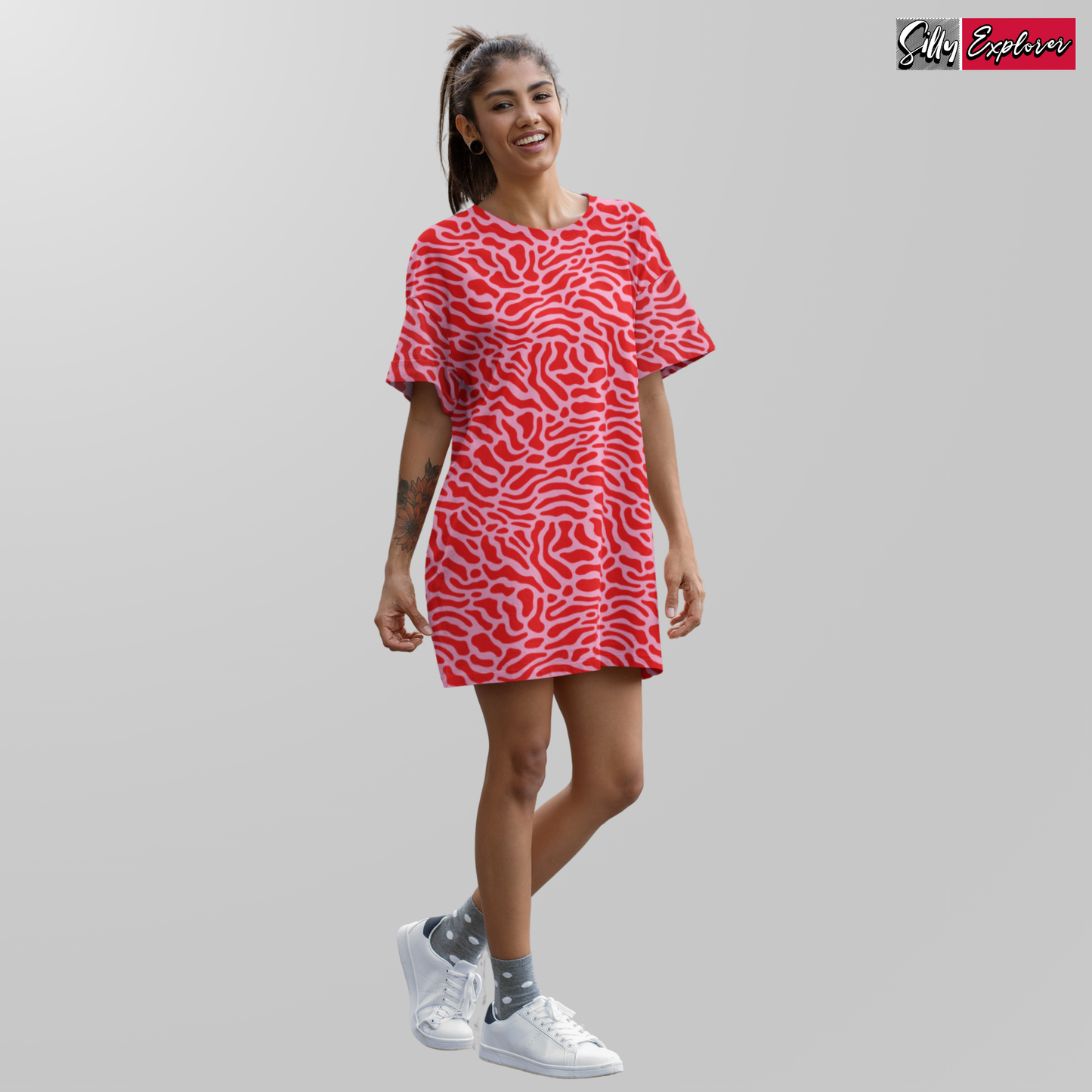 Serene Waves Night Dress